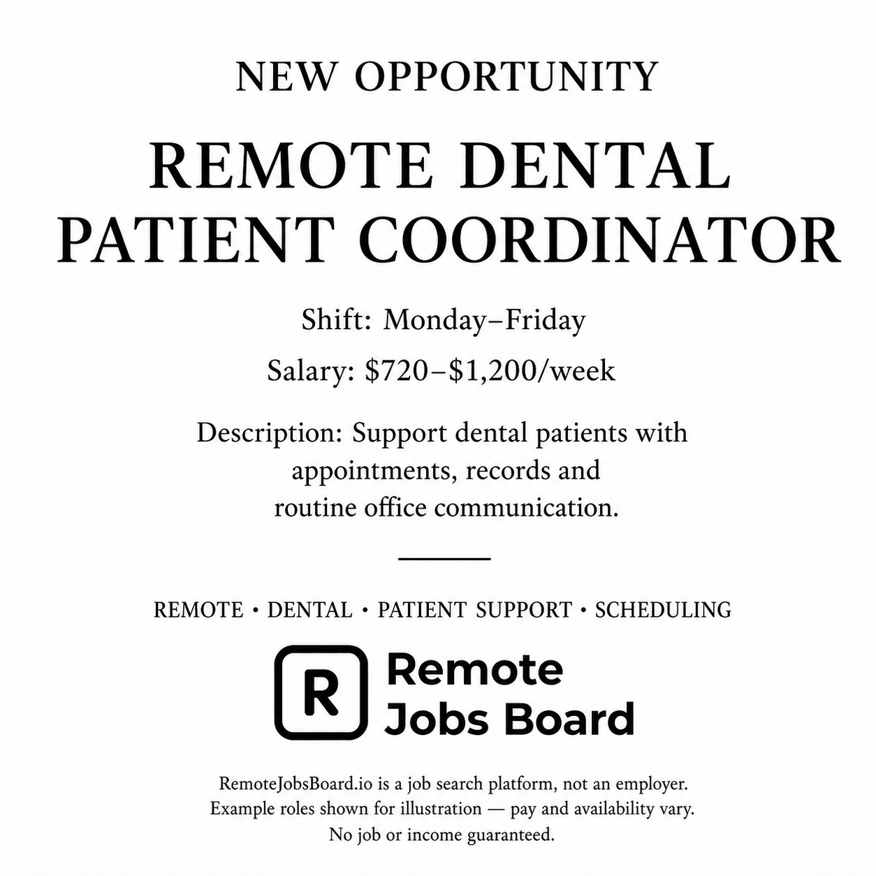 Remote Jobs Board - Work From Anywhere Facebook ad