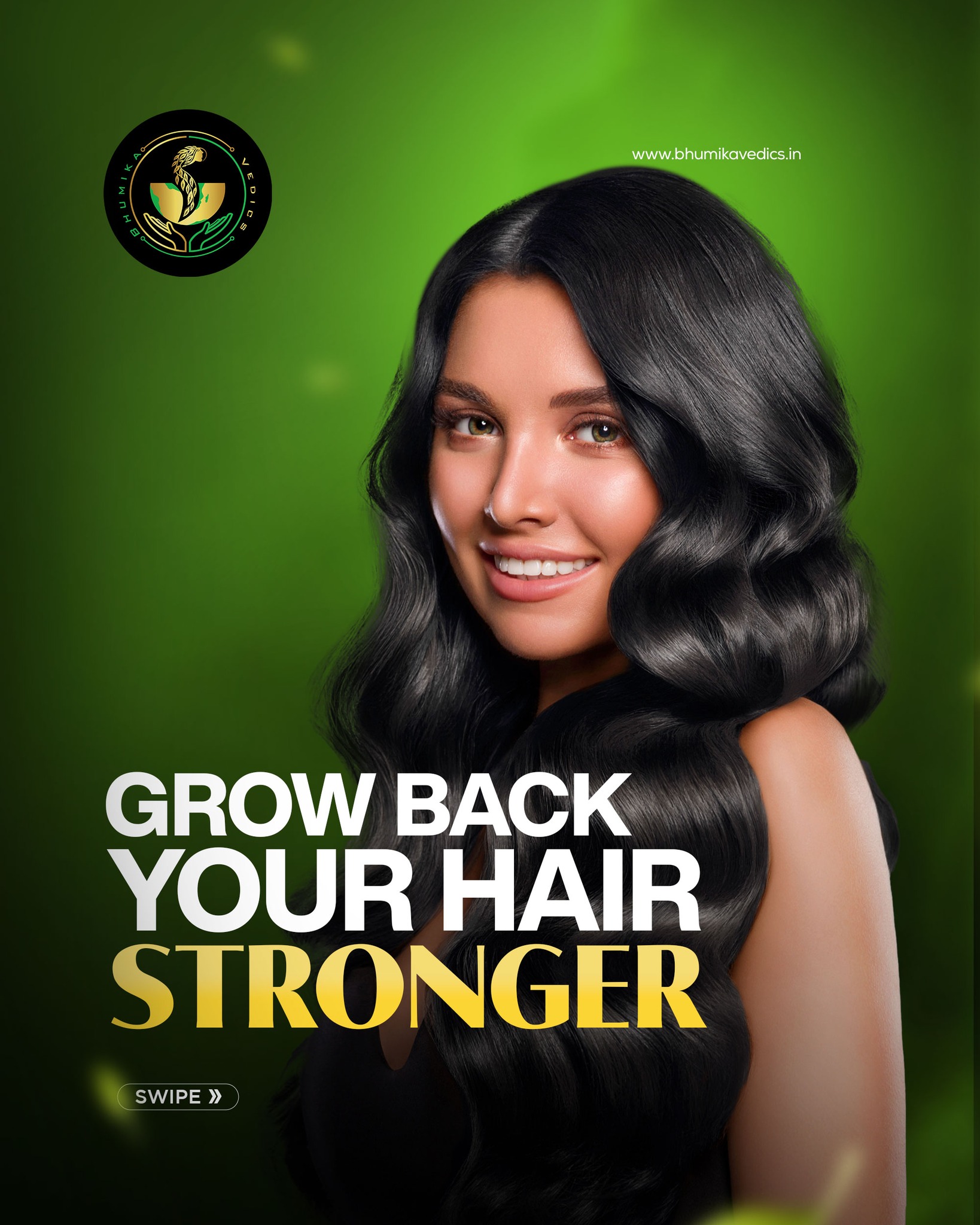 bhumikavedics Facebook ad: Your hair is your best accessory.
