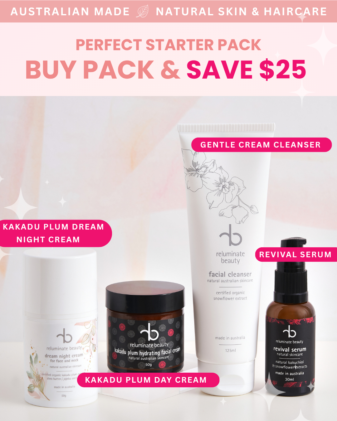Reluminate beauty Facebook ad