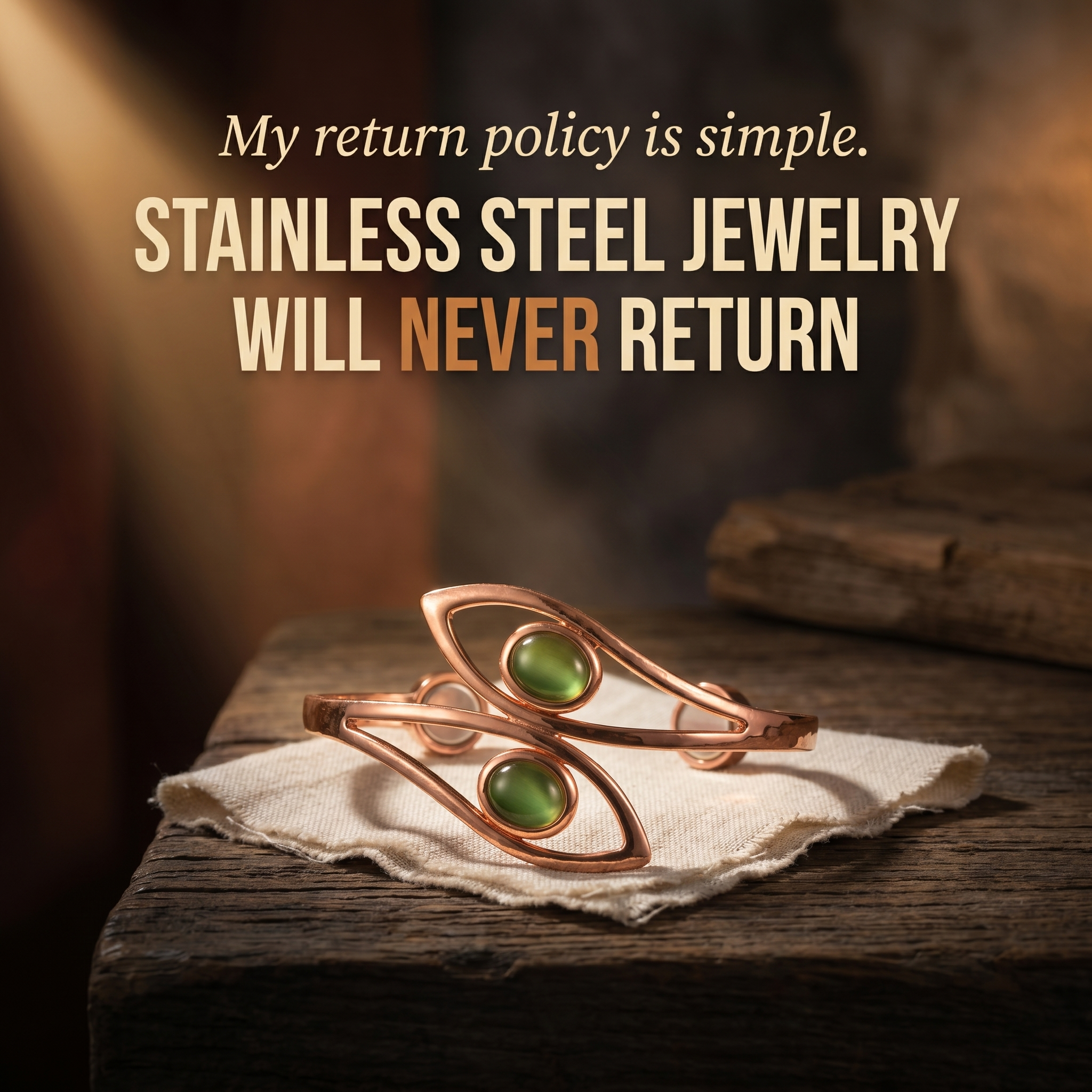 Vera’s Copper Jewelry Facebook ad
