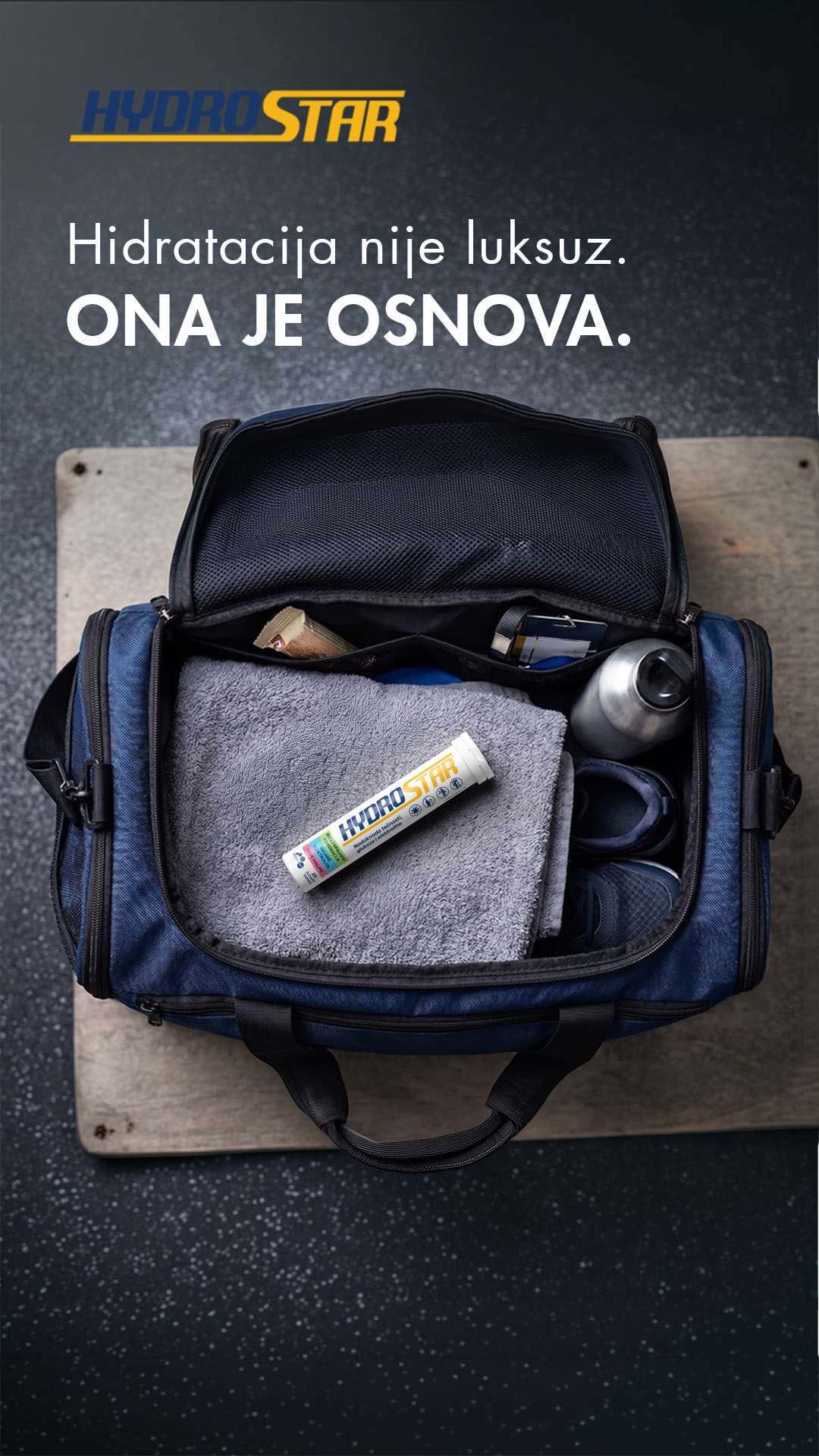 Hydrostar Facebook ad: Hidratacija koja prati ritam