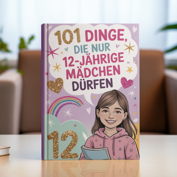 Autor Berg Selfpublishing Facebook ad: Das Mädchen Geschenkbuch für 12-Jährige