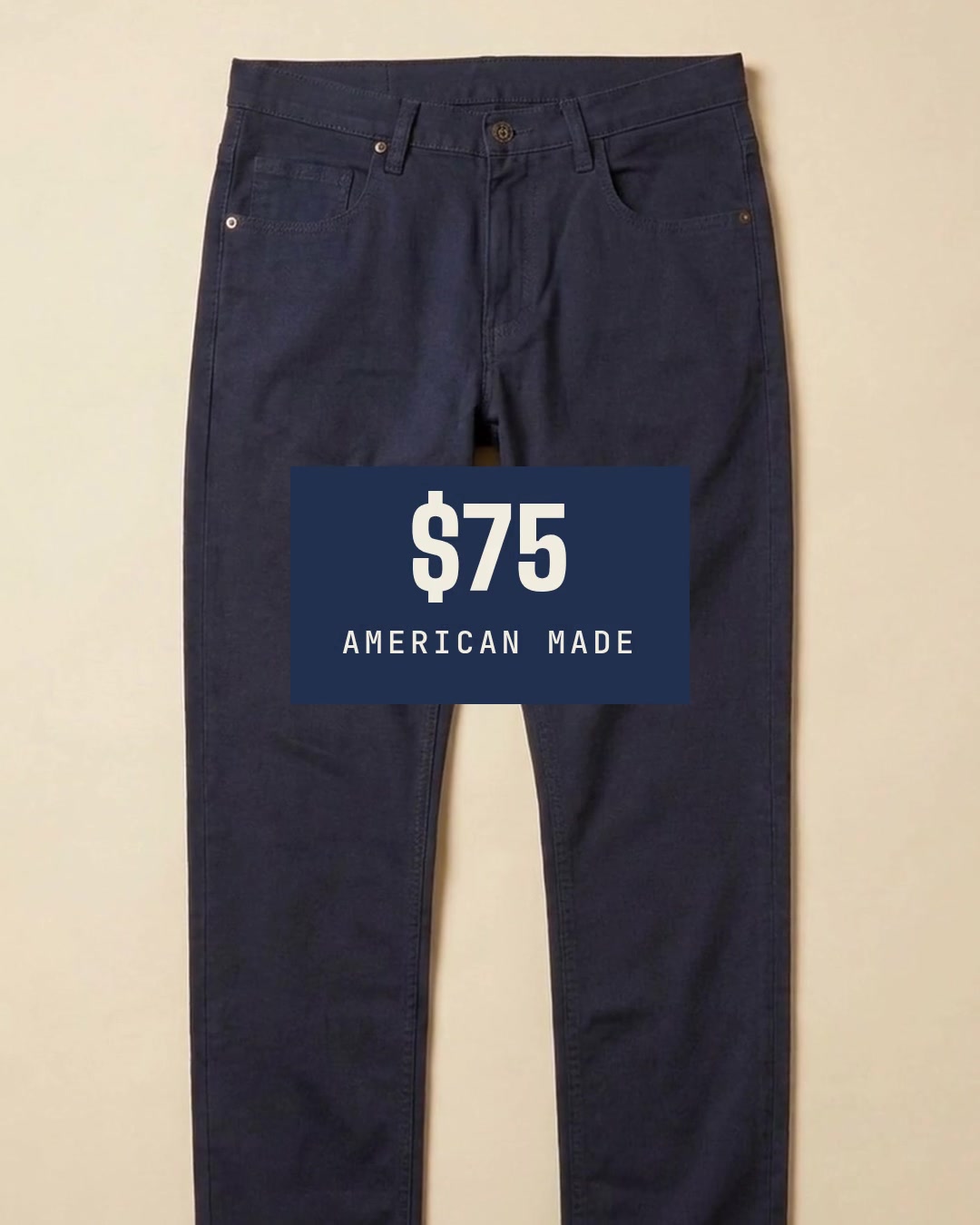 Dearborn Denim & Apparel Facebook ad: Made in Chicago. $75.