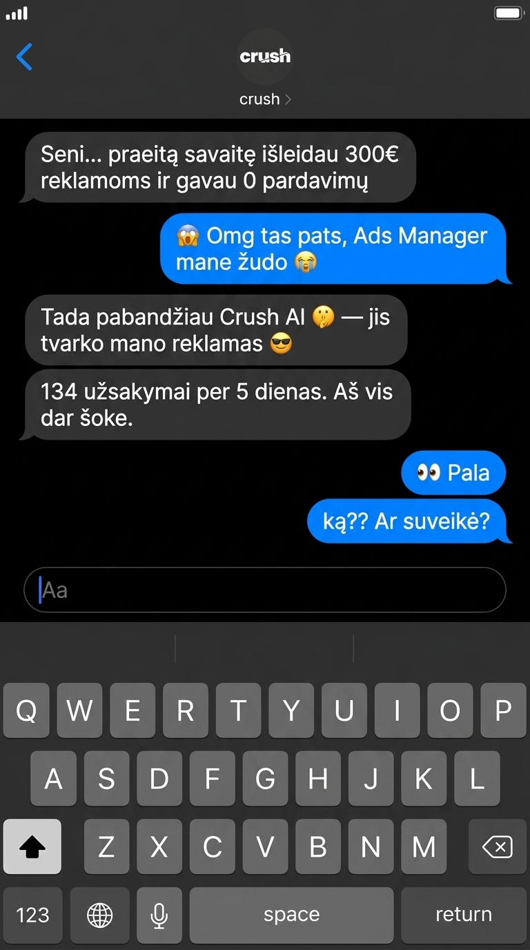 trycrush.ai Facebook ad