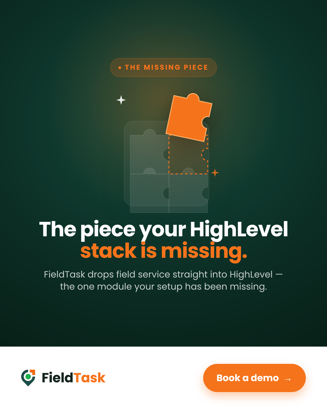 FieldTask - GHL Field Service App Facebook ad