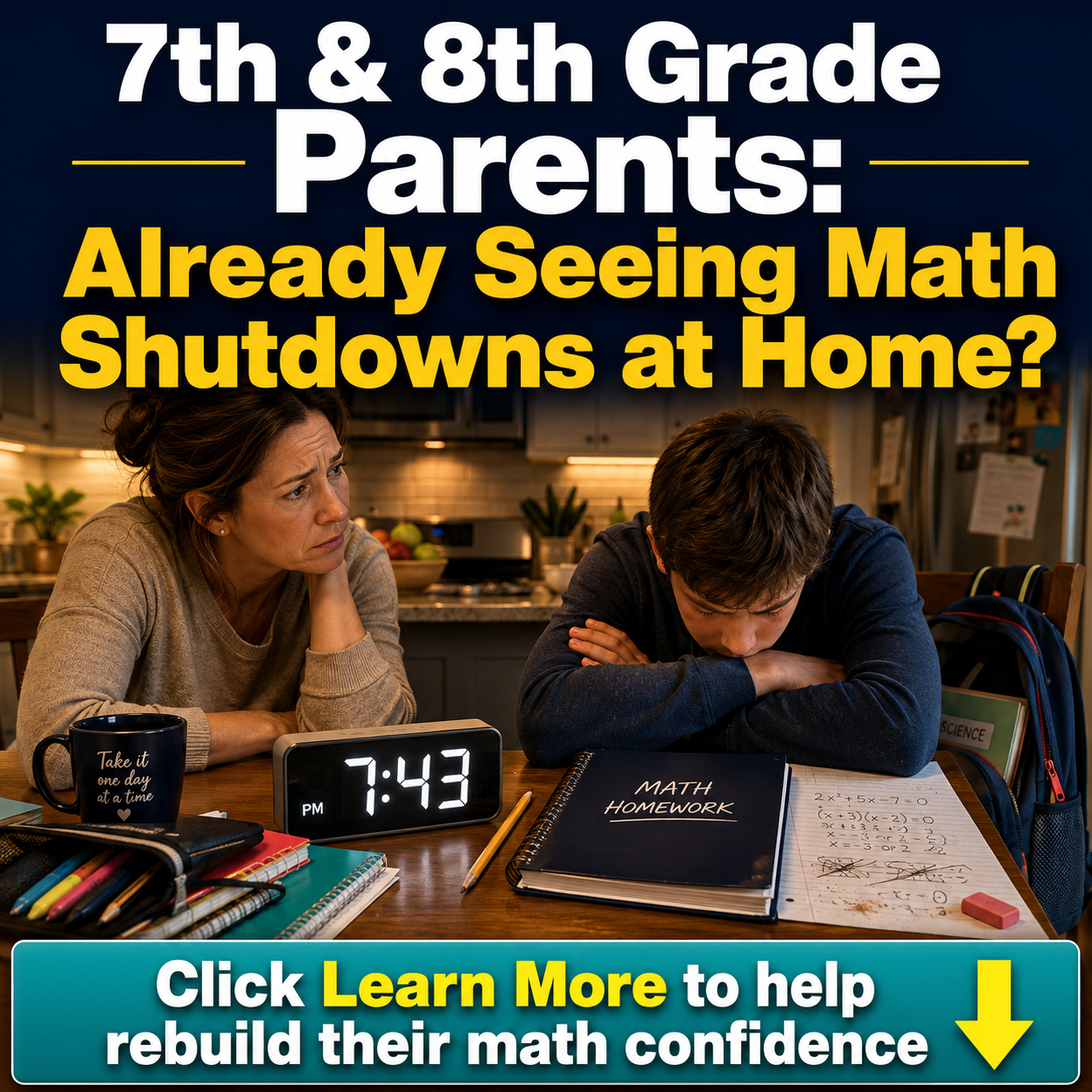 Erica Bialick - The Elite Tutor Facebook ad: Is Your 7th or 8th Grader Shutting Down Over Math?