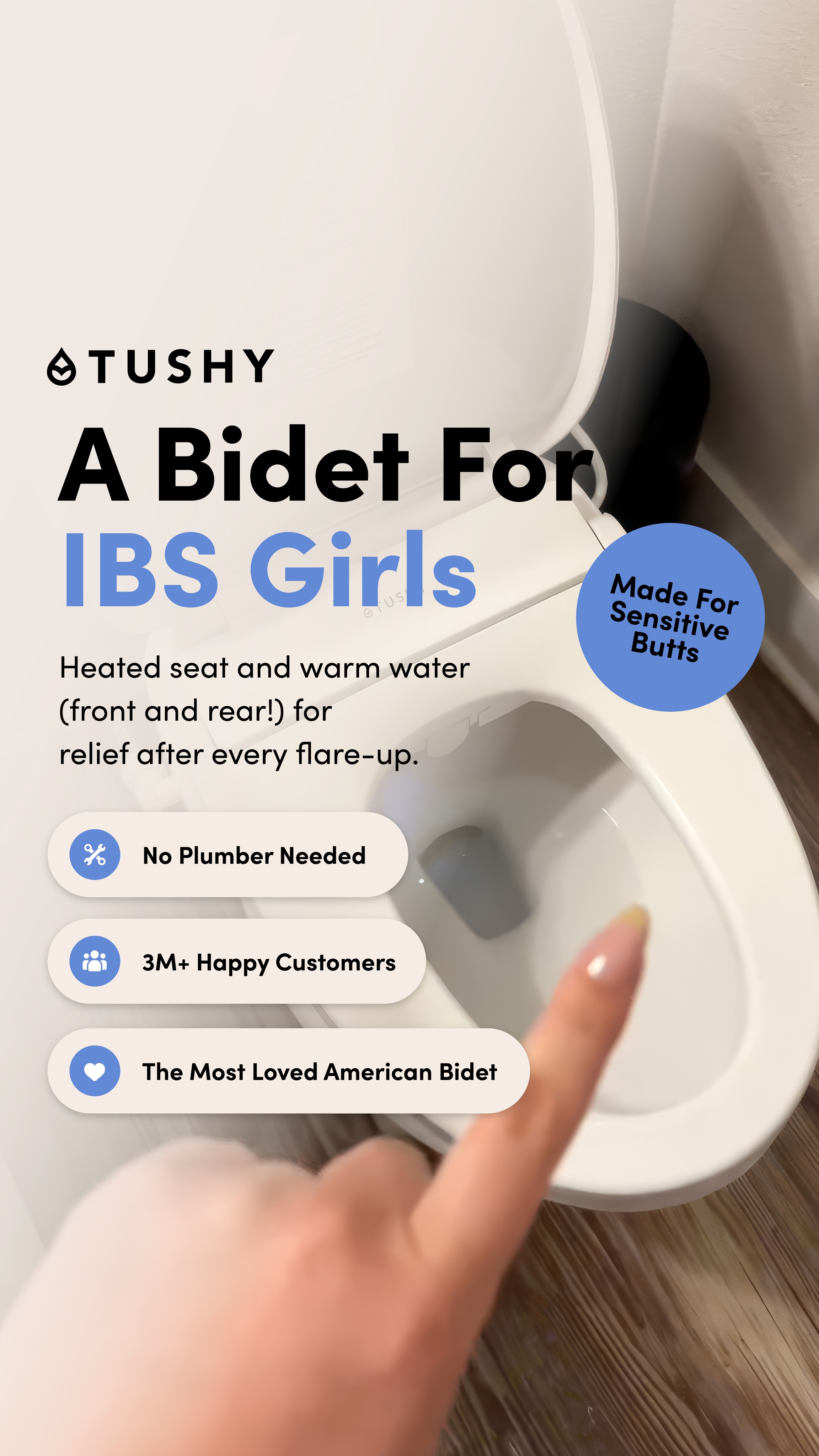 TUSHY Facebook ad