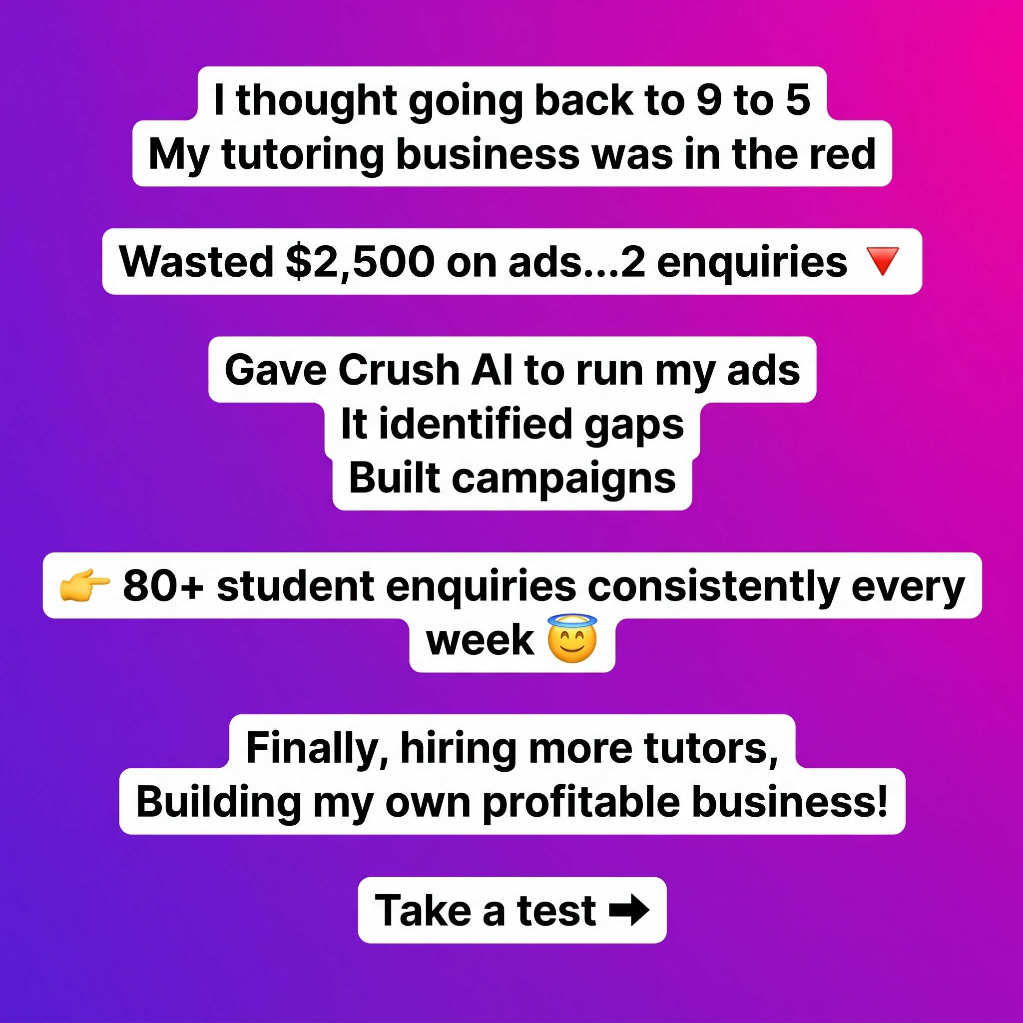 trycrush.ai Facebook ad