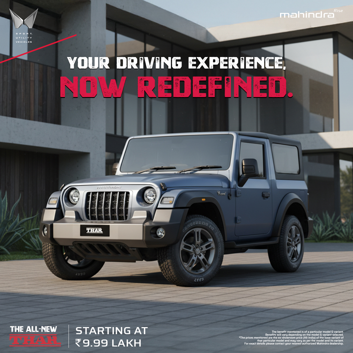 Mahindra Thar Facebook ad