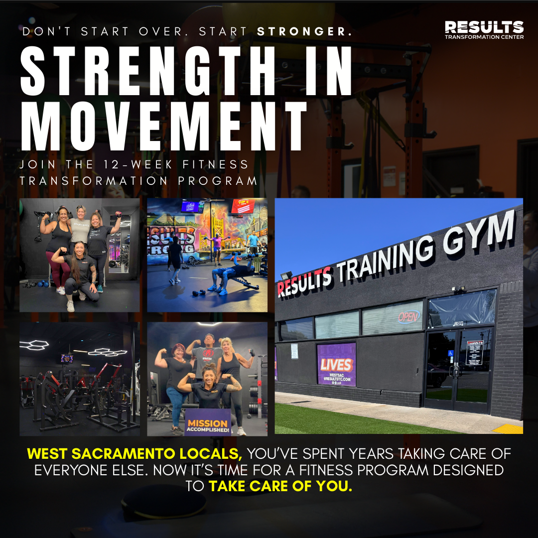 Results the Training Gym Facebook ad: Quit Starting Over-Transform Your Fitness in 12 Weeks!
