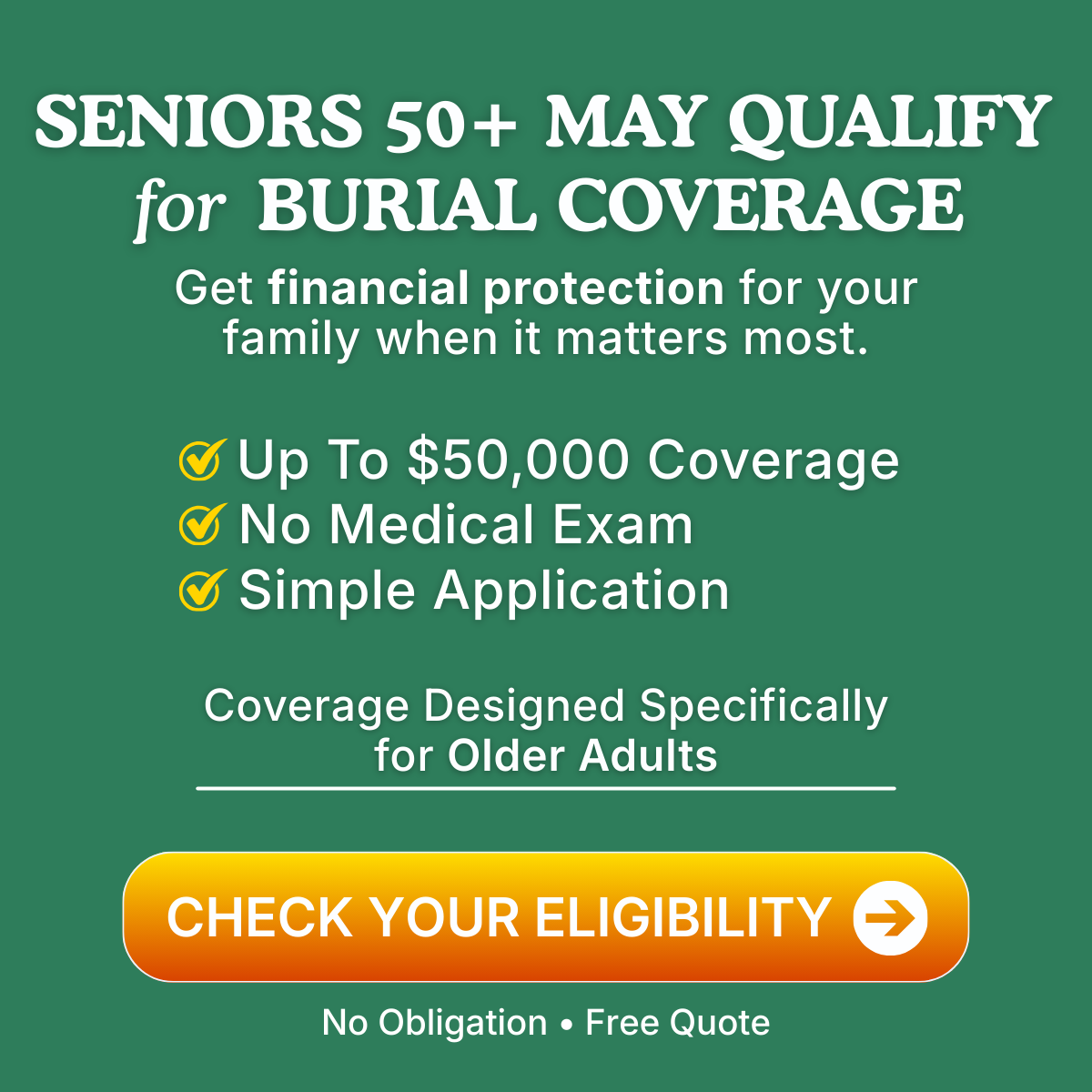 Holland Legacy Group Facebook ad: Independent Advisors For Burial Insurance