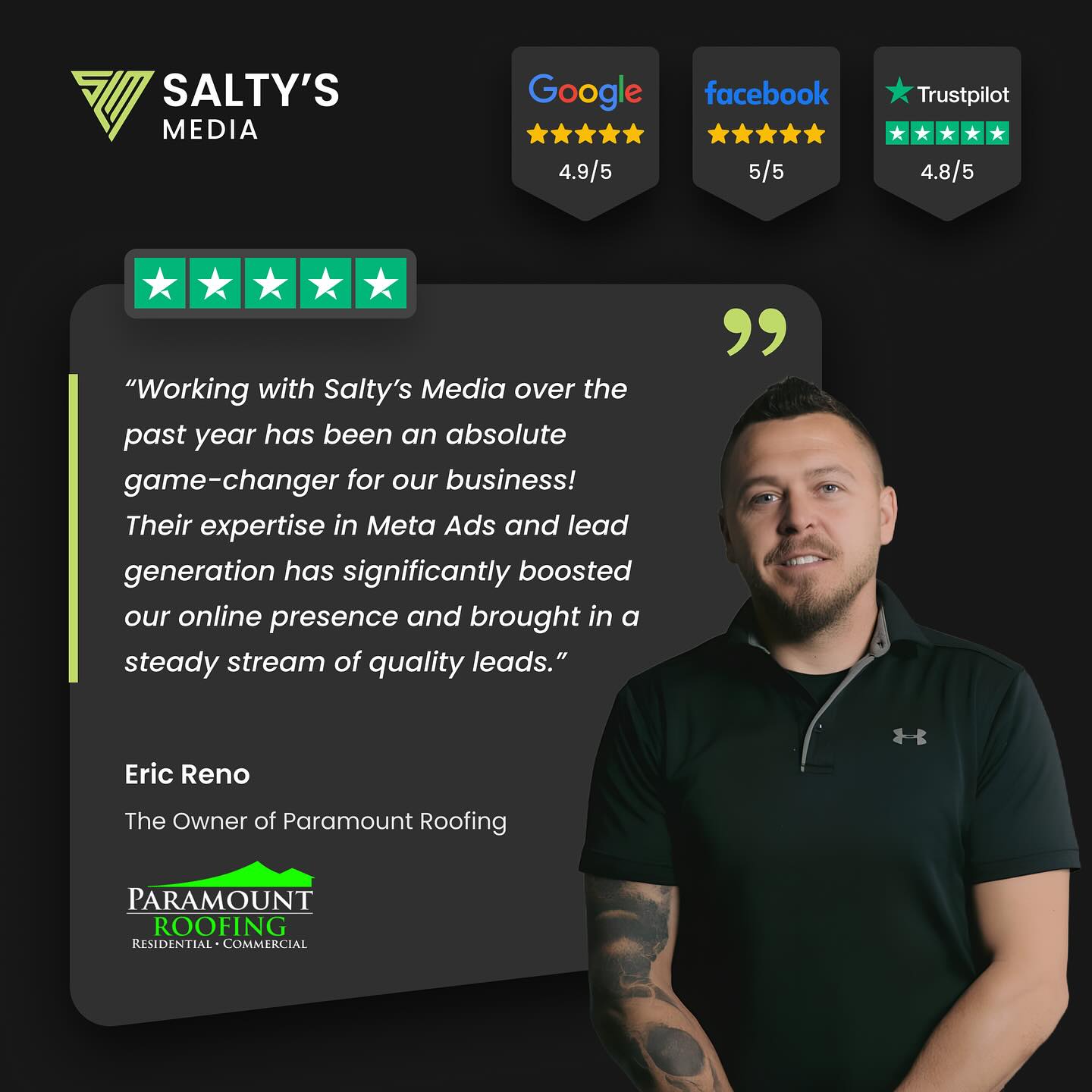 Salty's Media LLC Facebook ad