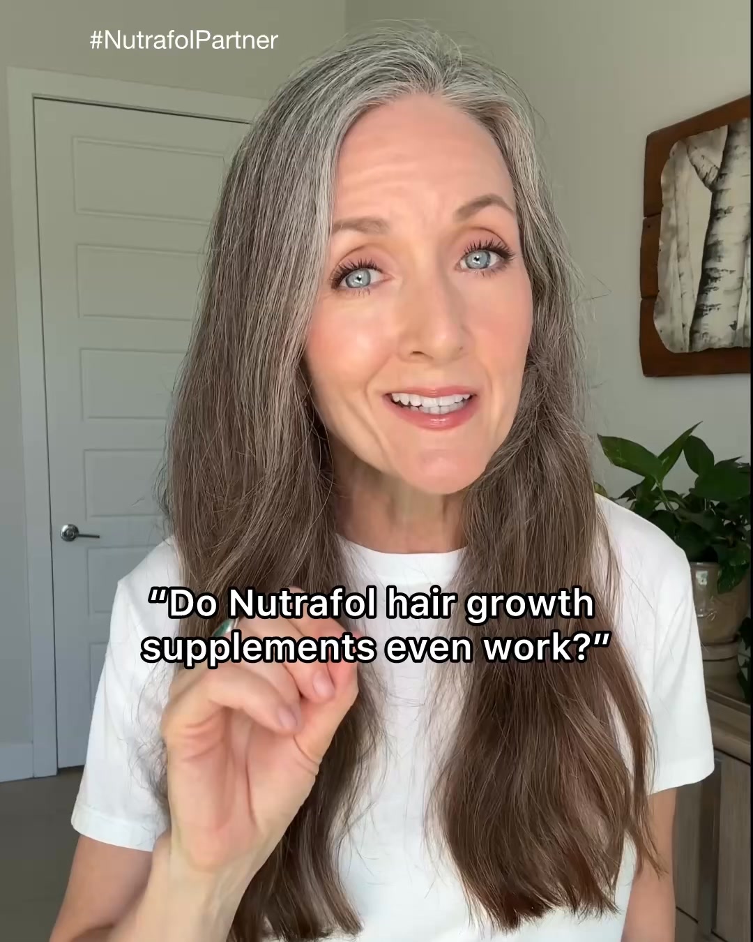 Nutrafol Facebook ad: See the difference for yourself.