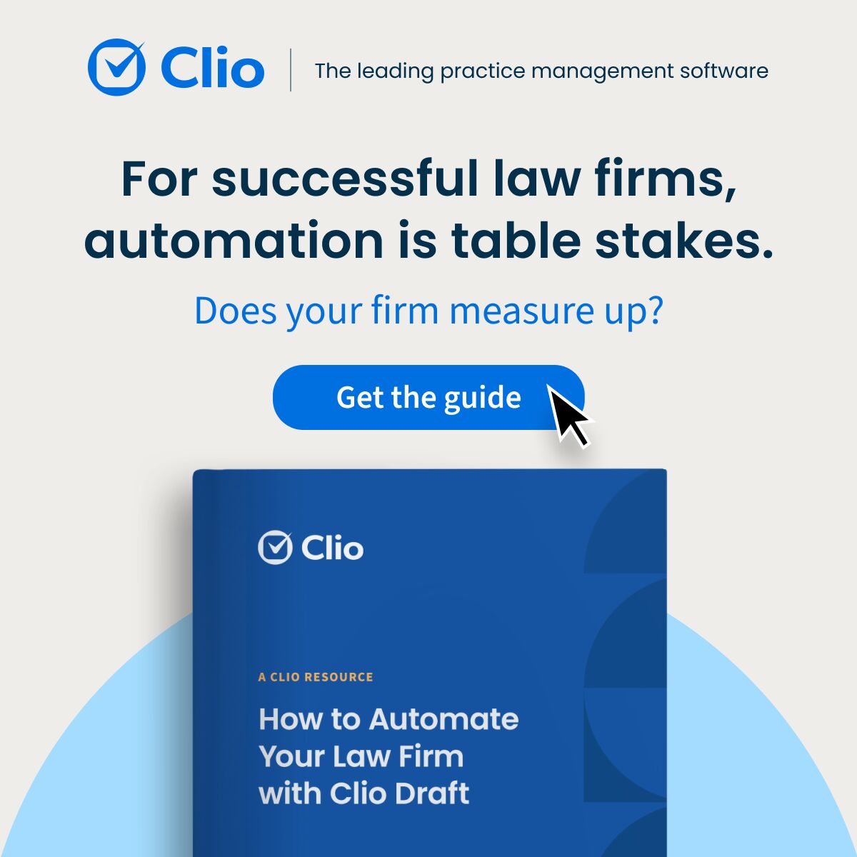 Clio - Cloud-Based Legal Technology Facebook ad