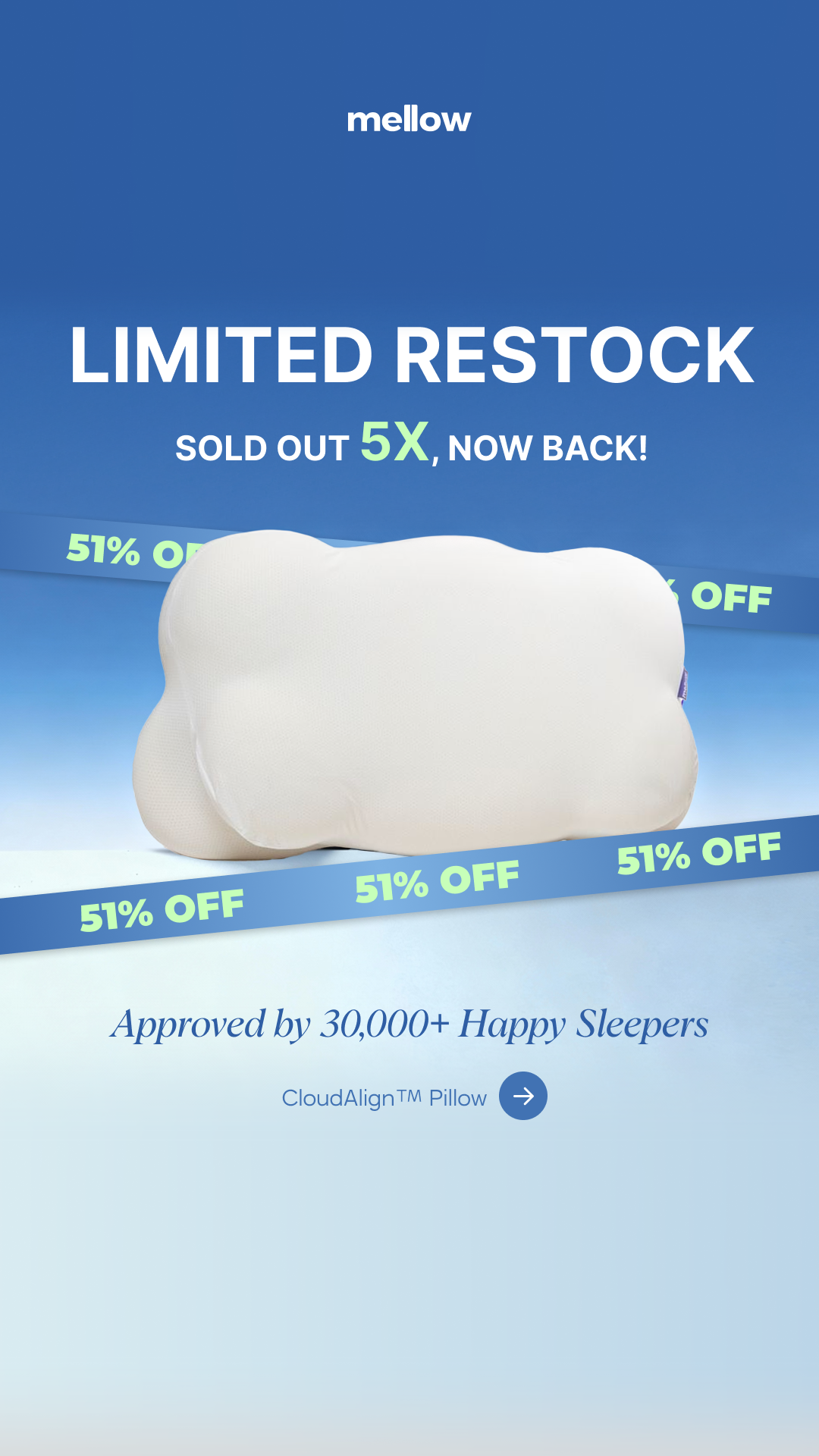 Mellow Sleep Facebook ad