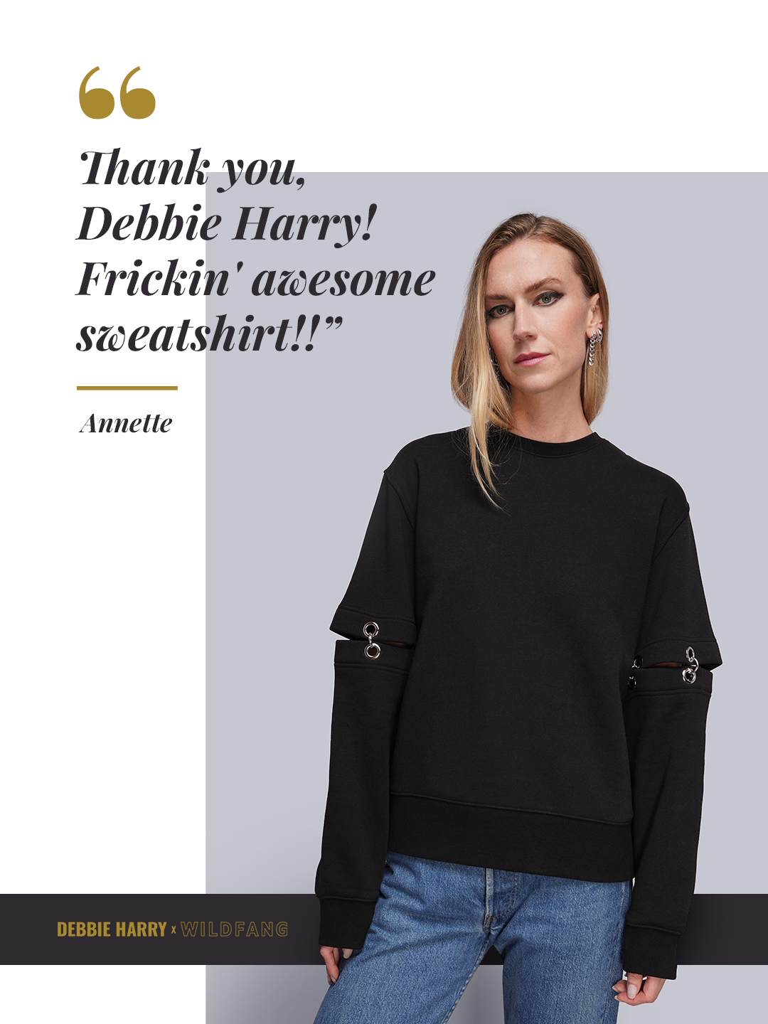 Wildfang Facebook ad: THIRD DROP. STILL ICONIC.