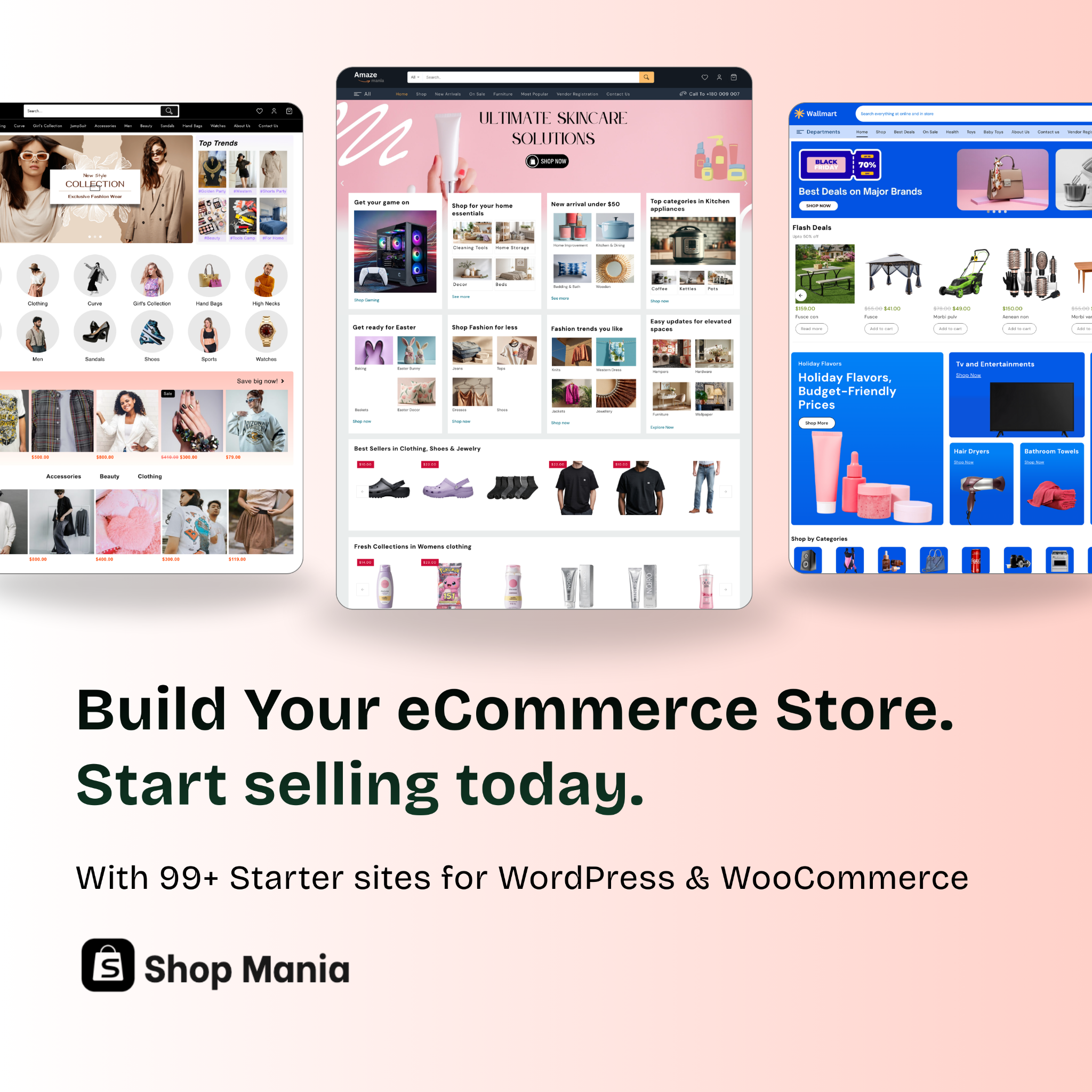 ThemeHunk Facebook ad: Build Better Stores with Shop Mania