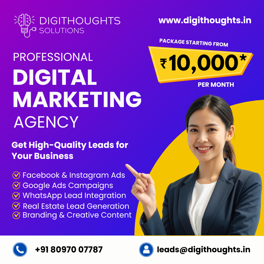 Digithoughts Solutions Facebook ad: Lead Generation Services Starting ₹10,000/-