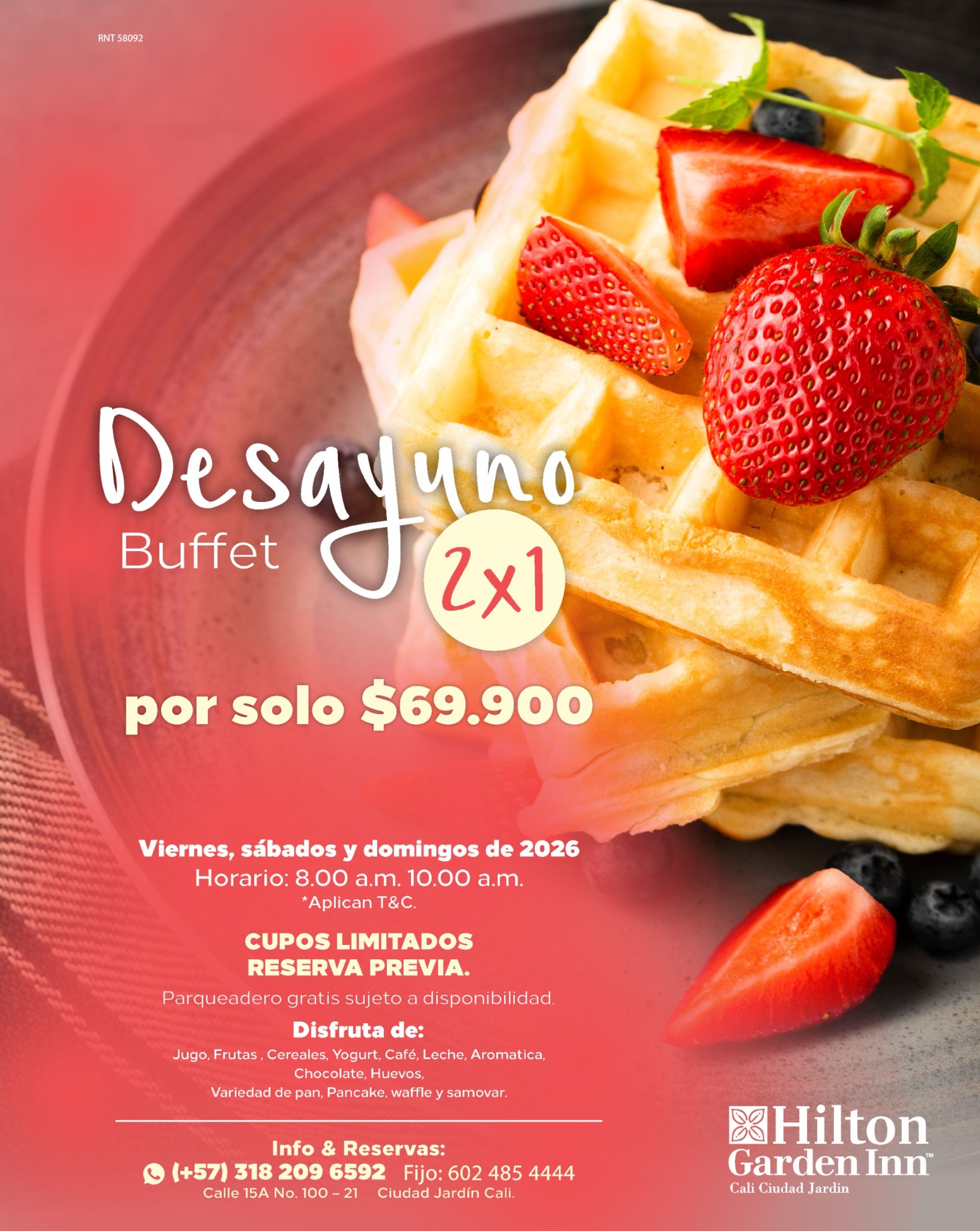 Hilton Garden Inn Cali Facebook ad