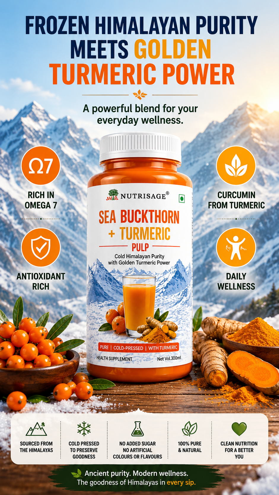 Nutrisage Glacier-Premium Supplements Facebook ad