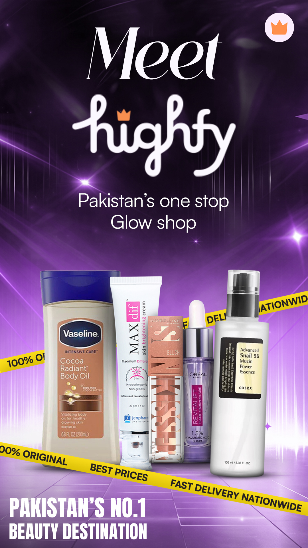 Highfy.pk Facebook ad: Your Trusted Beauty Source