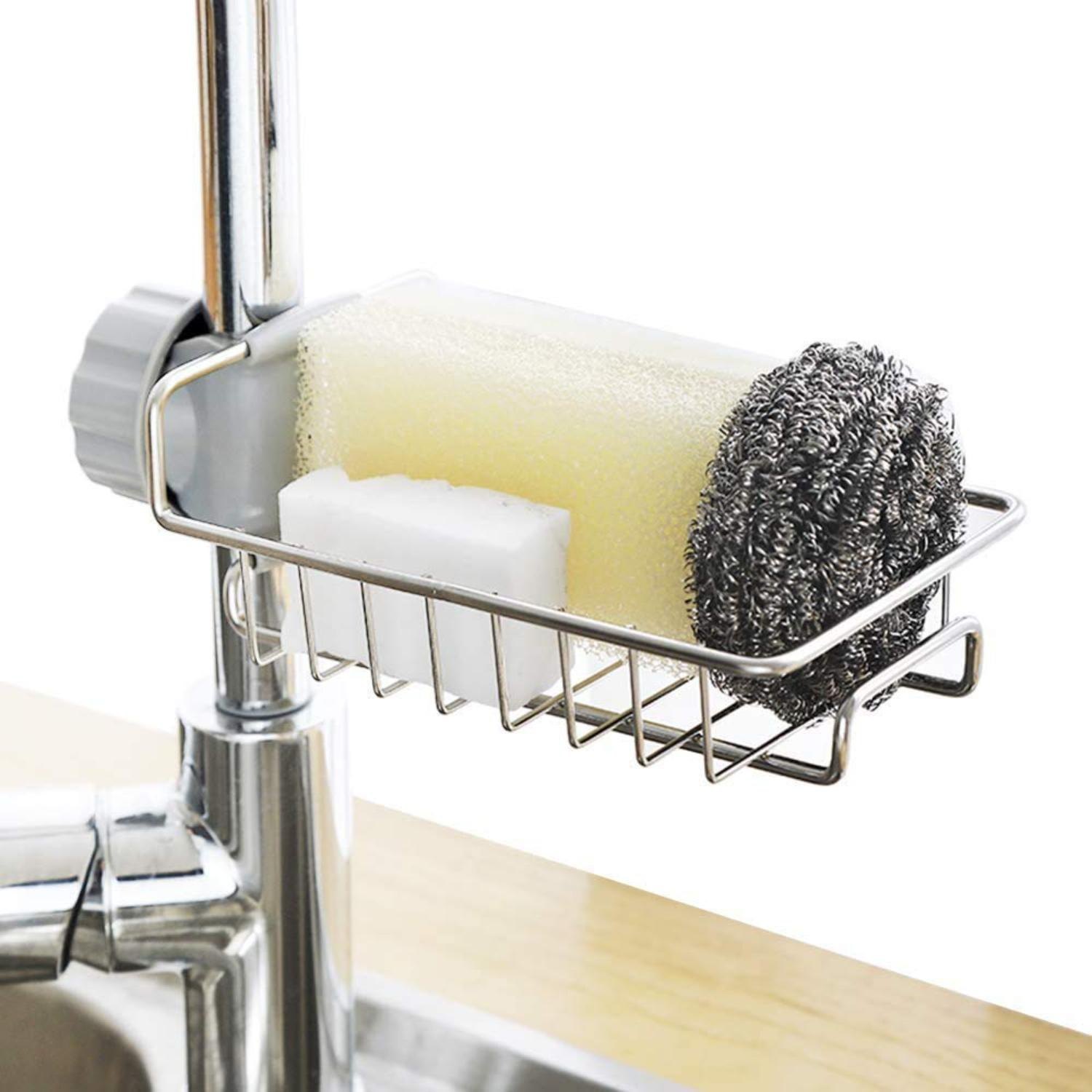 UniQly Facebook ad: Kitchen Steel Sink Organizer - Get Free 3 Non-Scratch Dish…