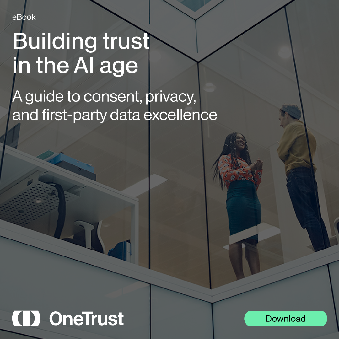 OneTrust Facebook ad: Building Trust in the AI Age