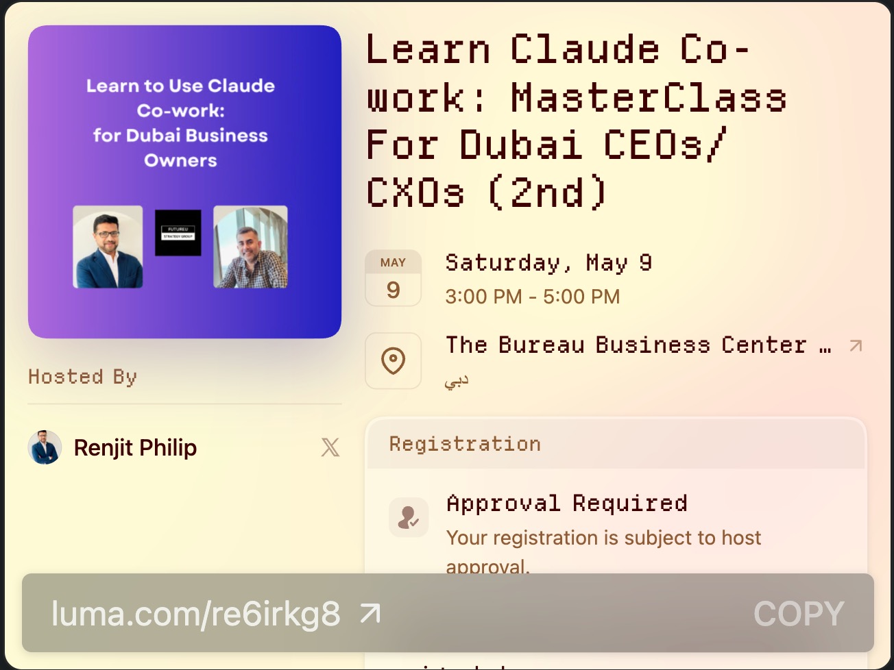 Futureustrategygroup Facebook ad: Time for round two of our Claude Co-work…