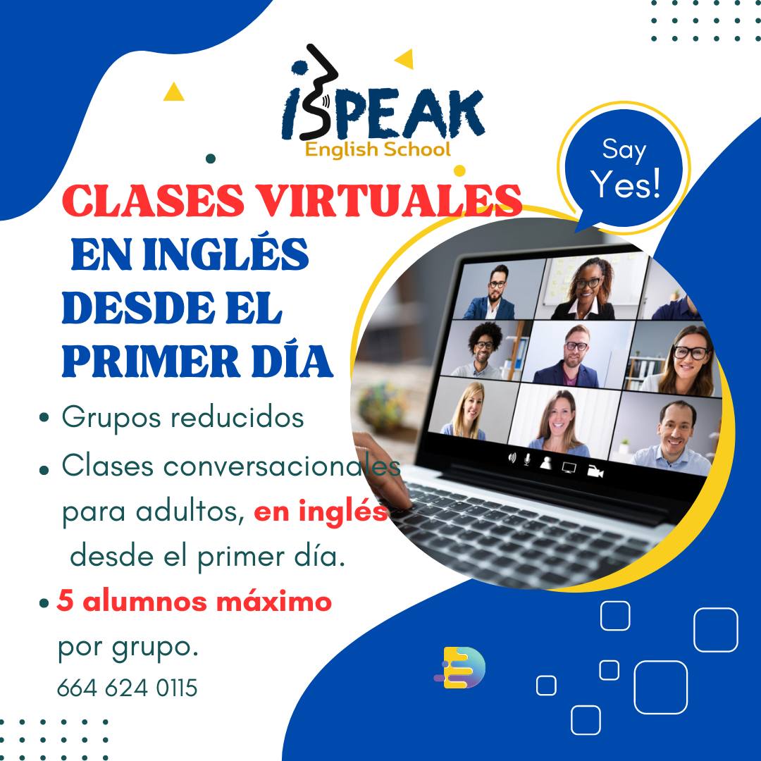 I Speak English School Facebook ad: ¡Da el primer paso hacia el dominio del…