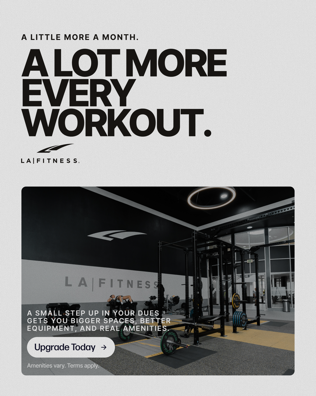 LA Fitness Facebook ad: Join Now. Get More.
