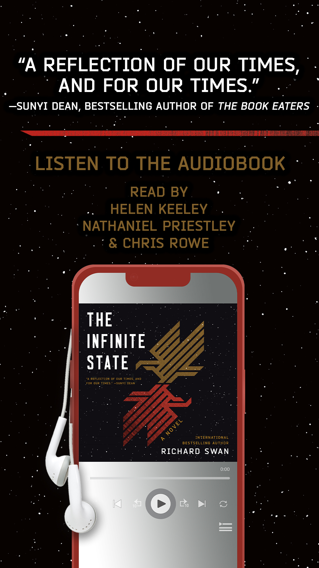 Macmillan Audio Facebook ad: The Infinite State