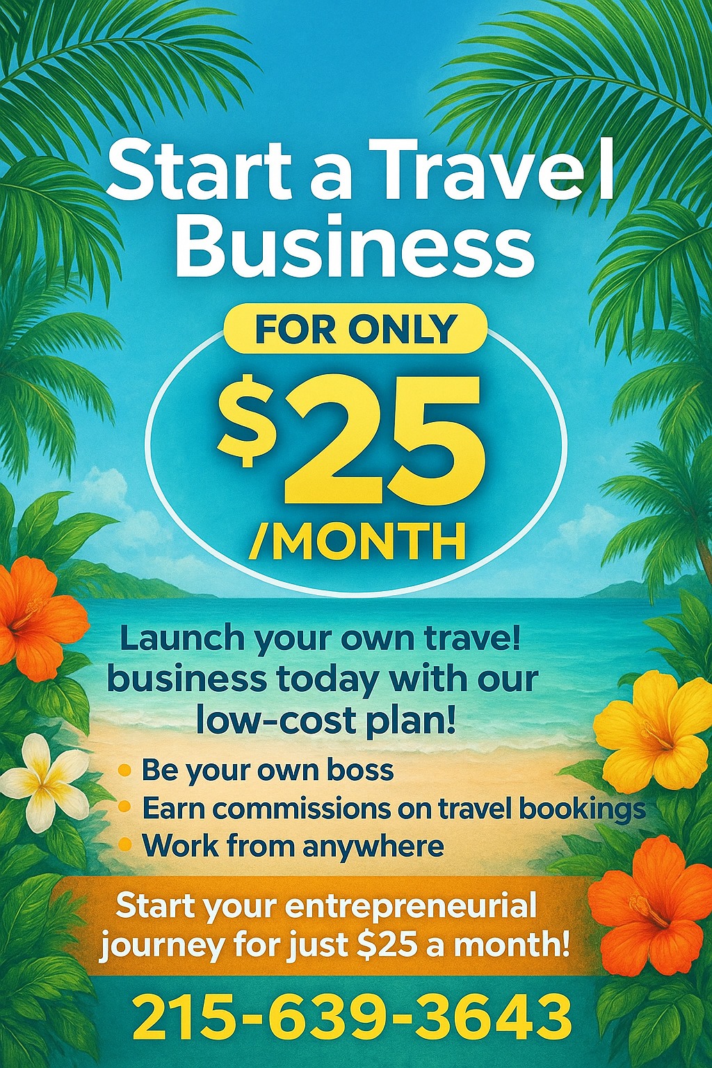 You Choose Travels Facebook ad: Become A Travel Agent! - You Choose Travels LLC
