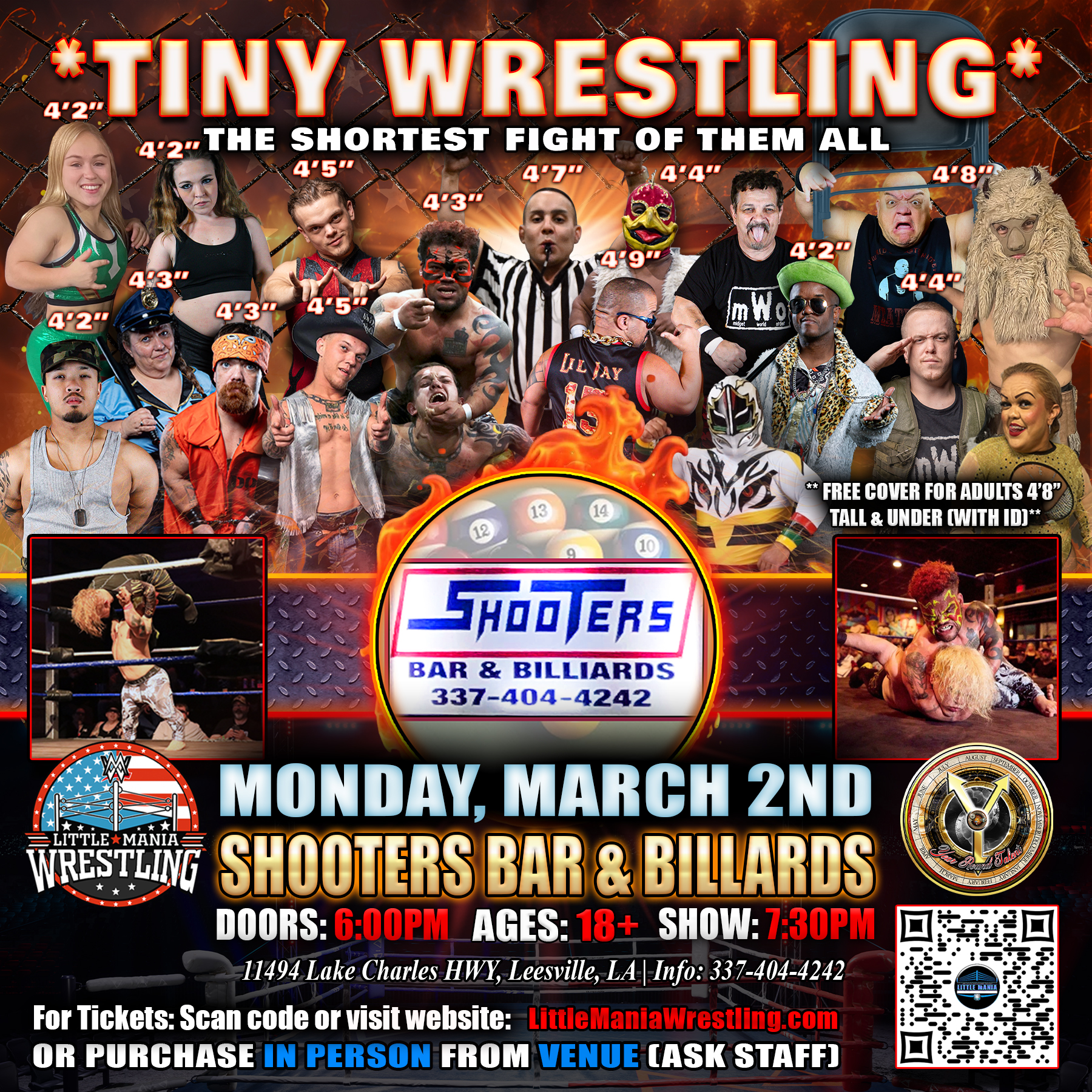 Little Mania Wrestling Facebook ad