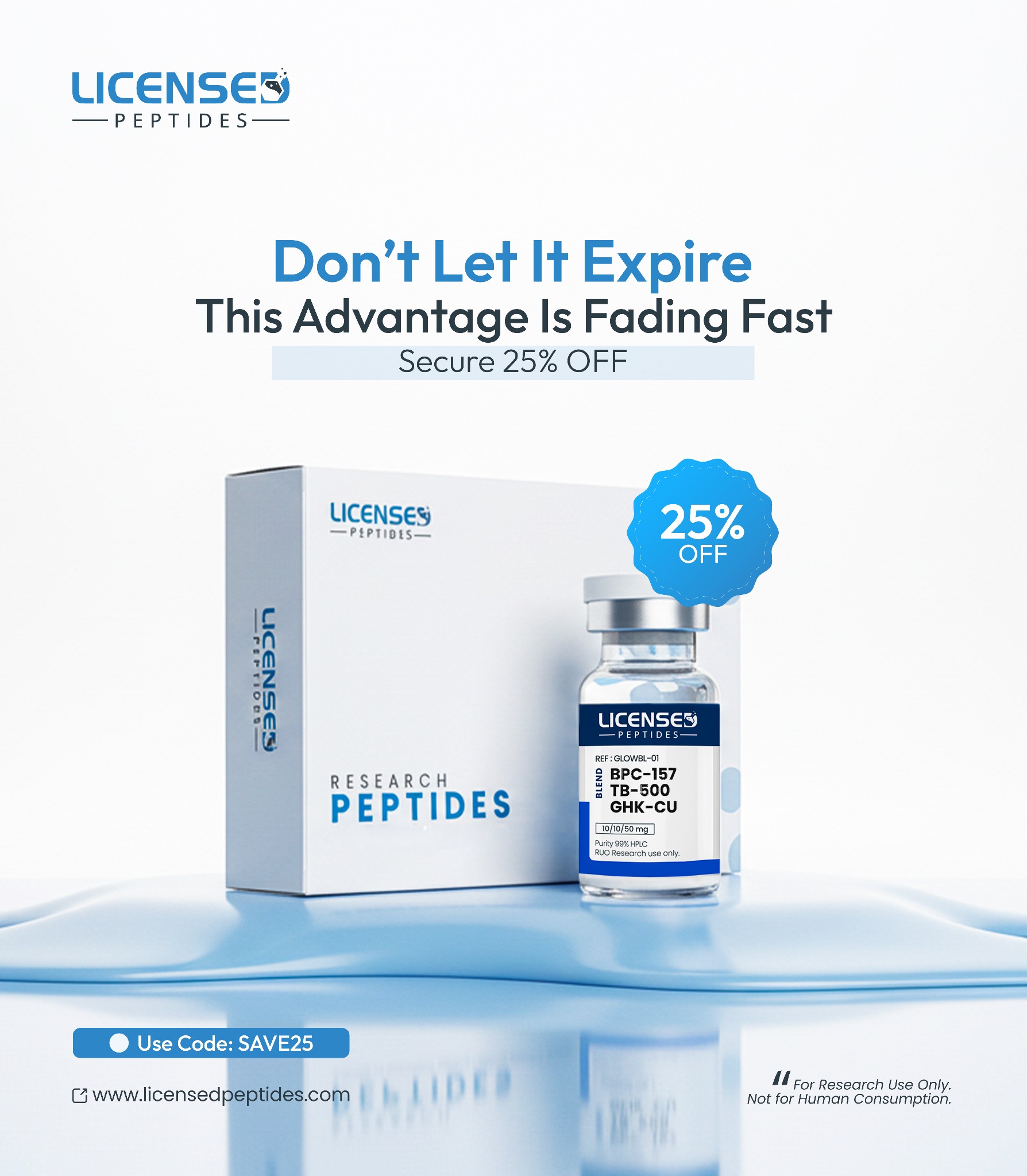 Licensed Peptides Facebook ad