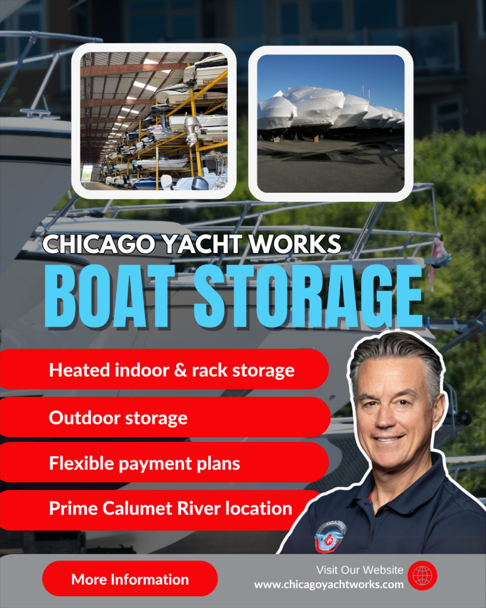 Chicago Yacht Works Facebook ad: Chicago Yacht Works |