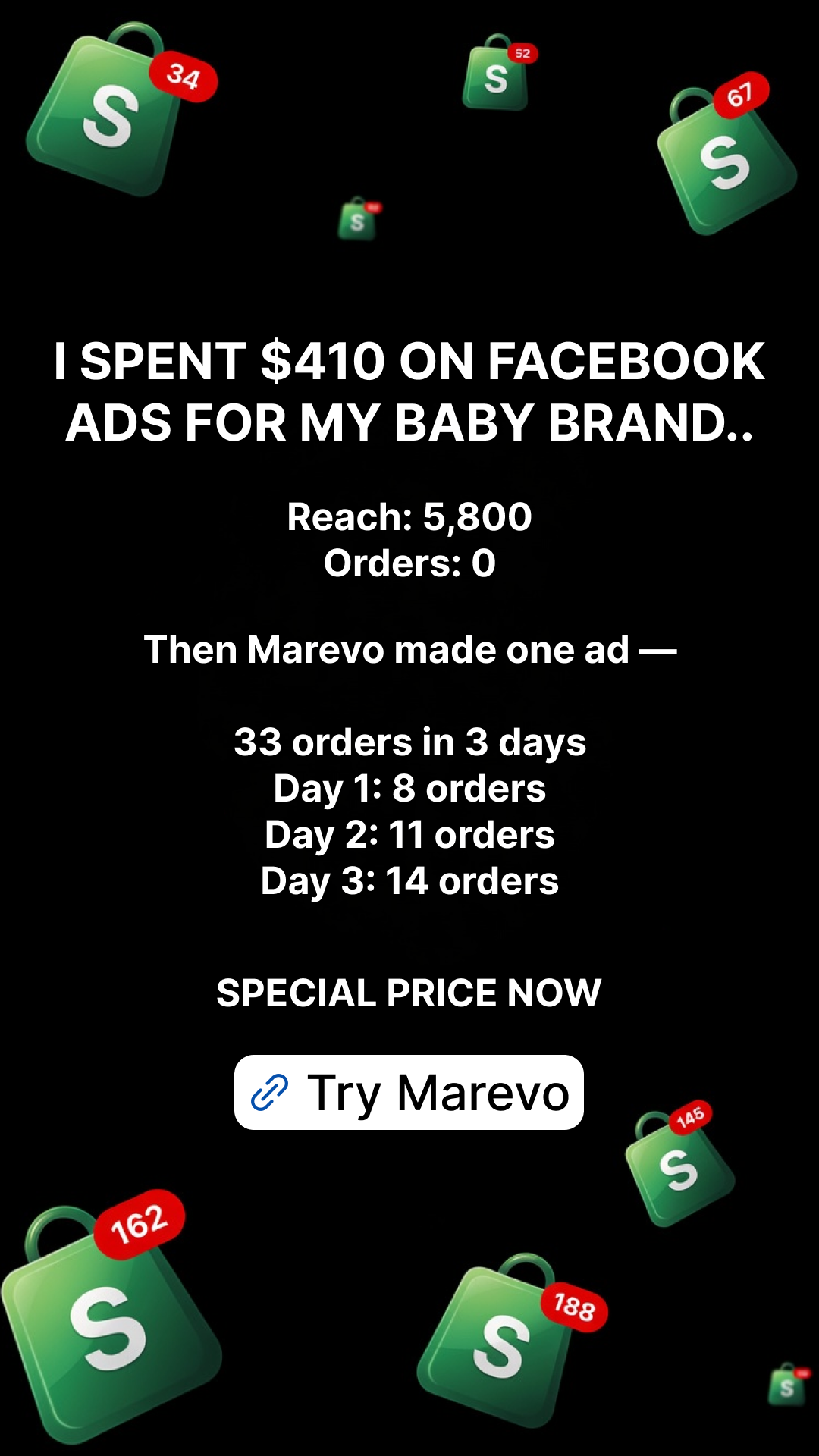 Marevo - AI Ads That Sell Facebook ad: START CREATE AI ADS