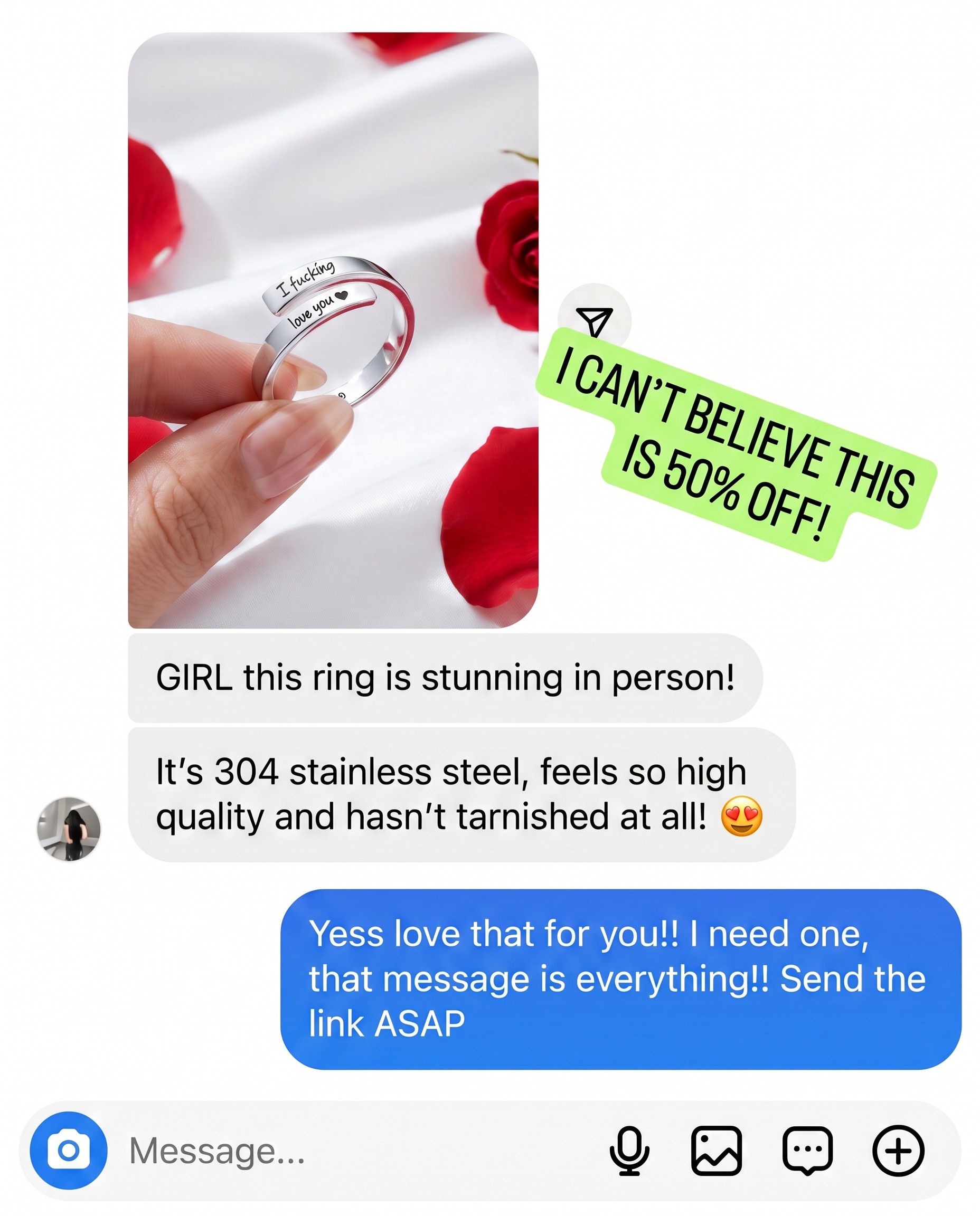 Hope Rings Facebook ad