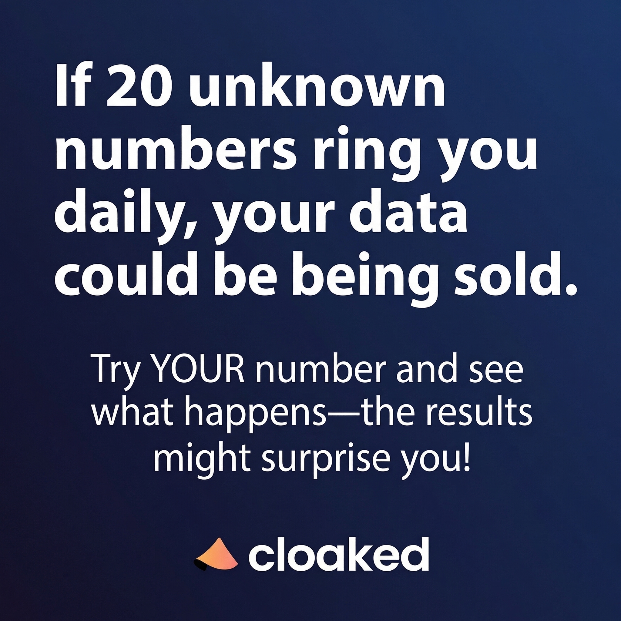 Cloaked Inc. Facebook ad