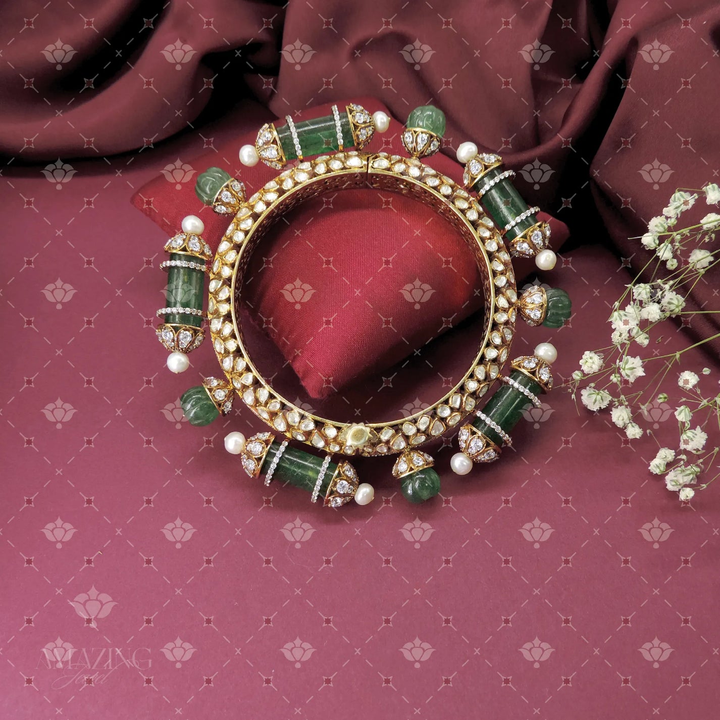 Amazing Jewel Facebook ad: Adorned with brilliant Swarovskis, rich Hydro Rubies…