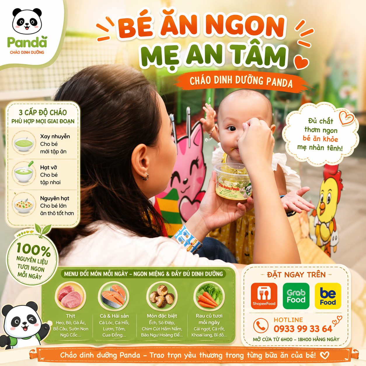 Cháo Dinh Dưỡng - Đặng Chất / Bùi Đình Túy / Vườn Lài Facebook ad: **BA MẸ ƠI, HÔM NAY ĂN GÌ CHO…