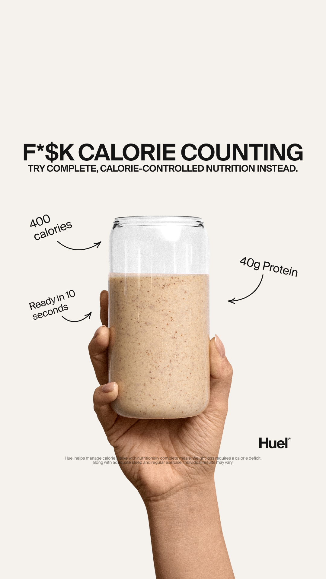Huel Facebook ad