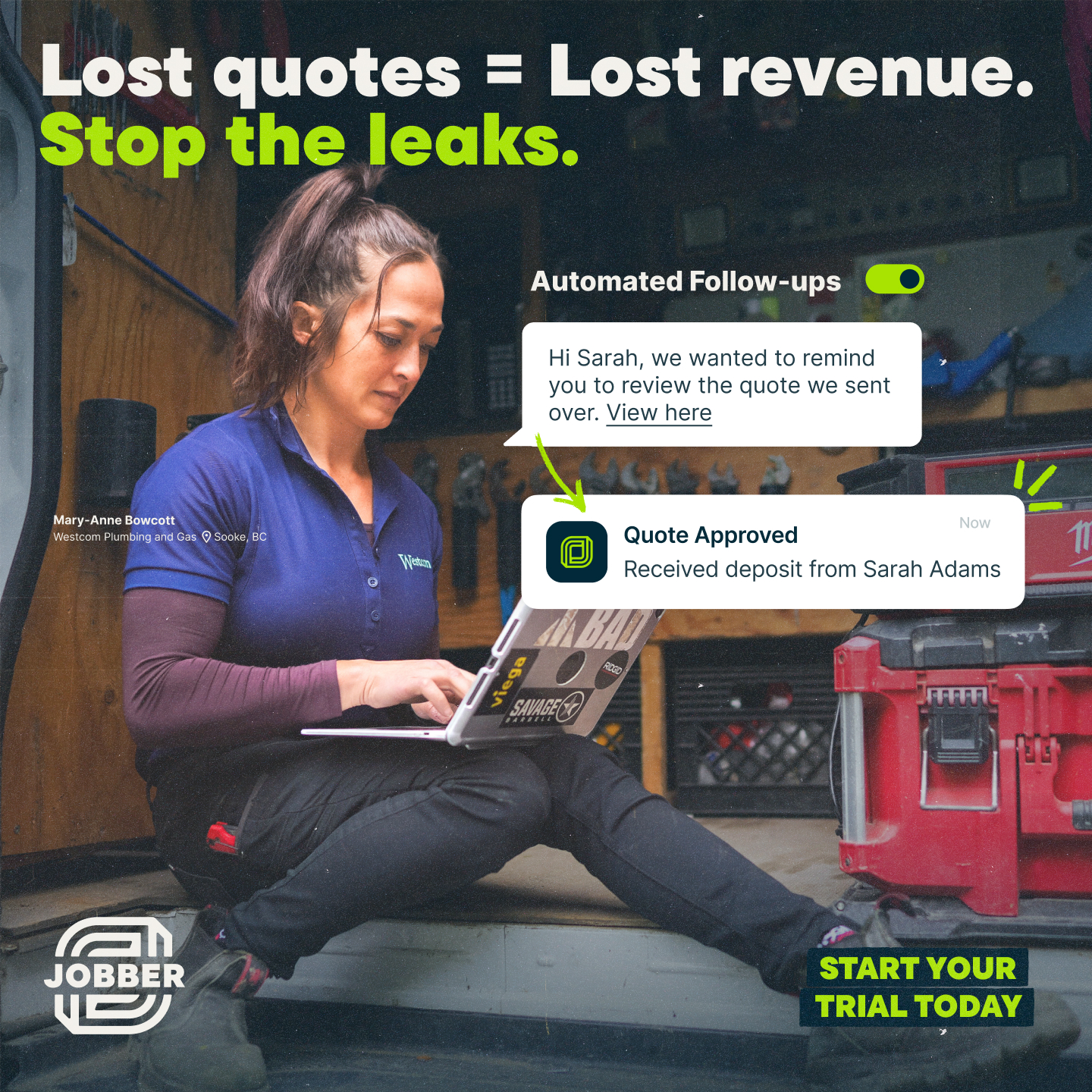 Jobber Facebook ad