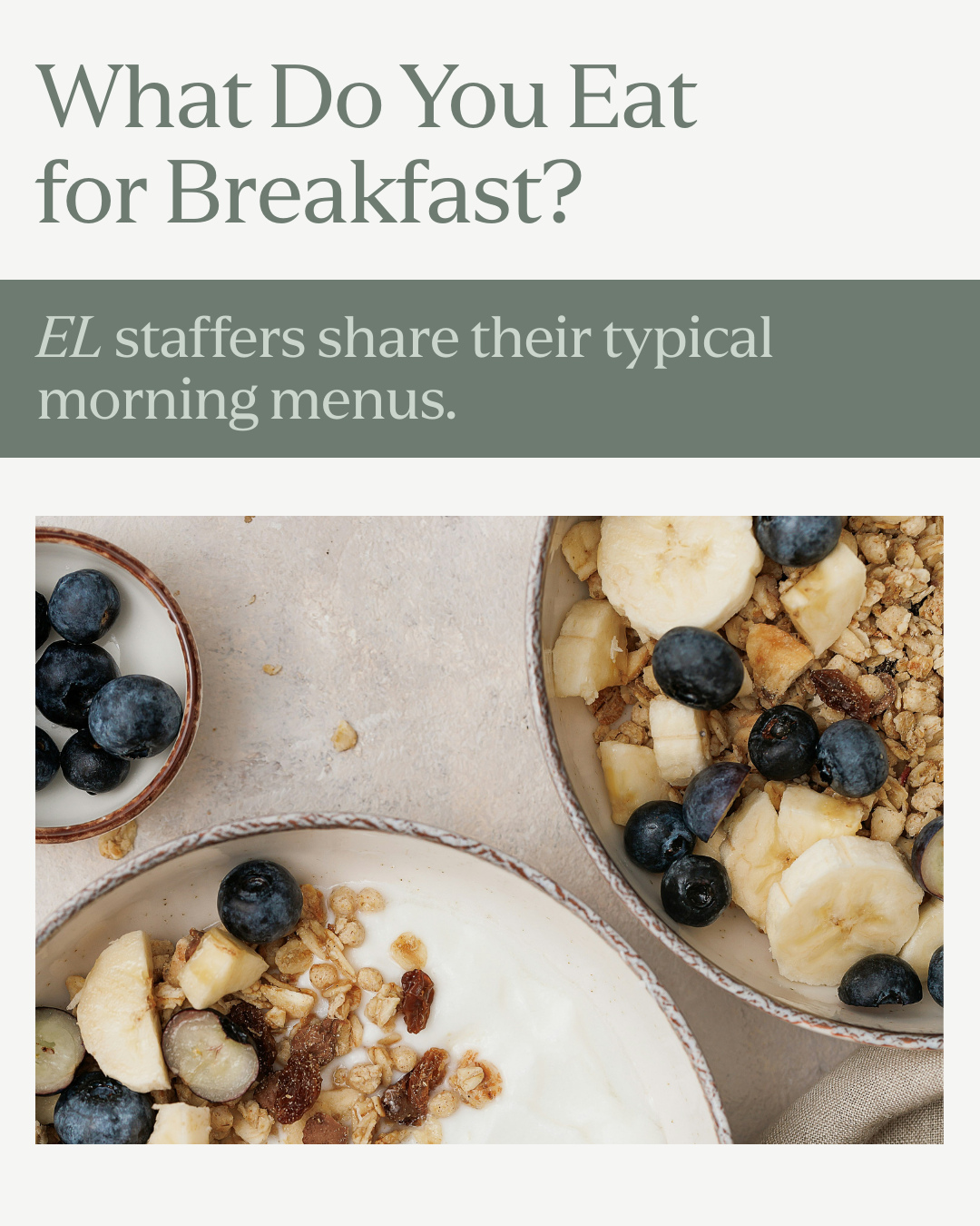 Experience Life Magazine Facebook ad: What do *YOU* eat for breakfast?
