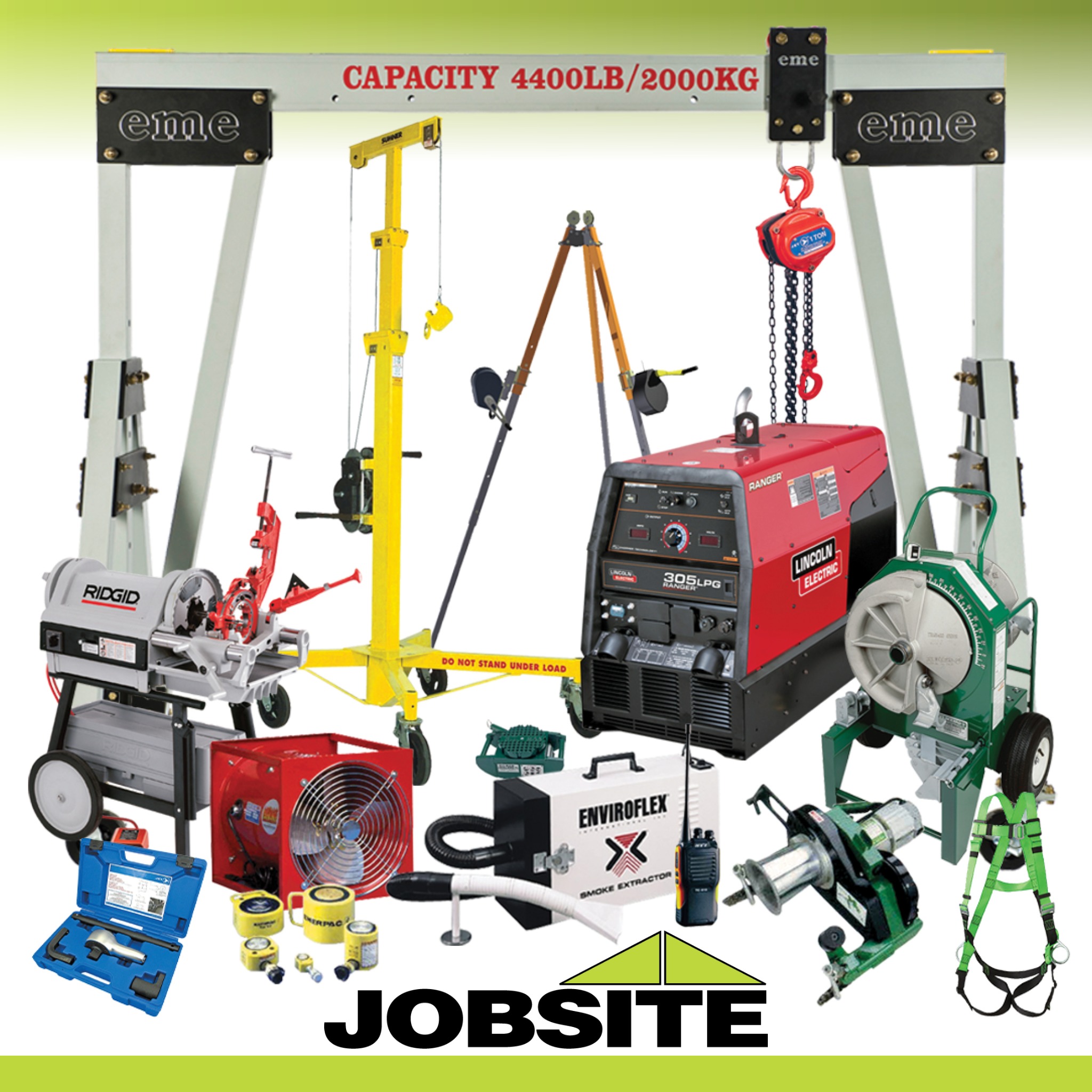 Jobsite Industrial Rental Services Facebook ad: Industrial Equipment Rentals