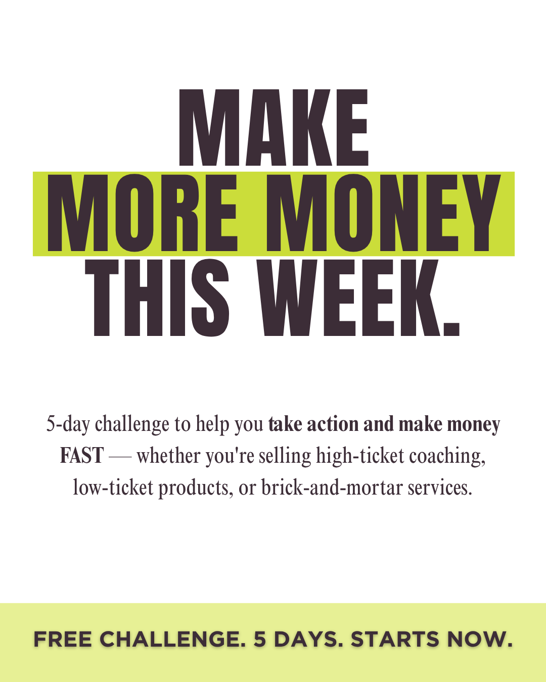Marie Forleo Facebook ad: See results in 5 days!