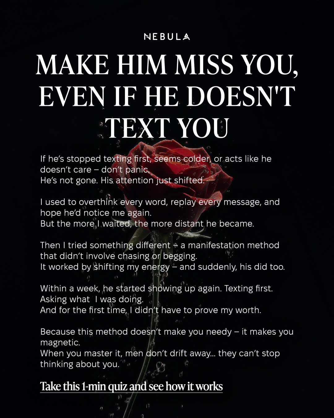 Nebula: Attract True Love Facebook ad: Attract Your Person