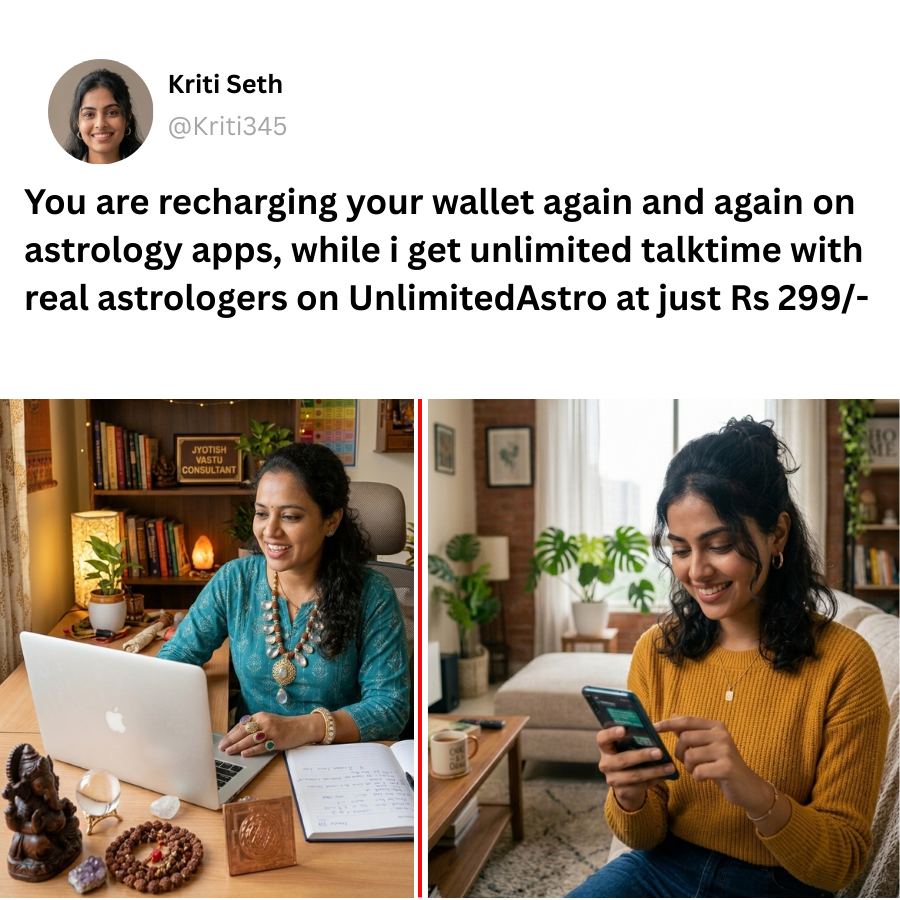 UnlimitedAstro Facebook ad: Unlimited Astrologer Call @Rs299