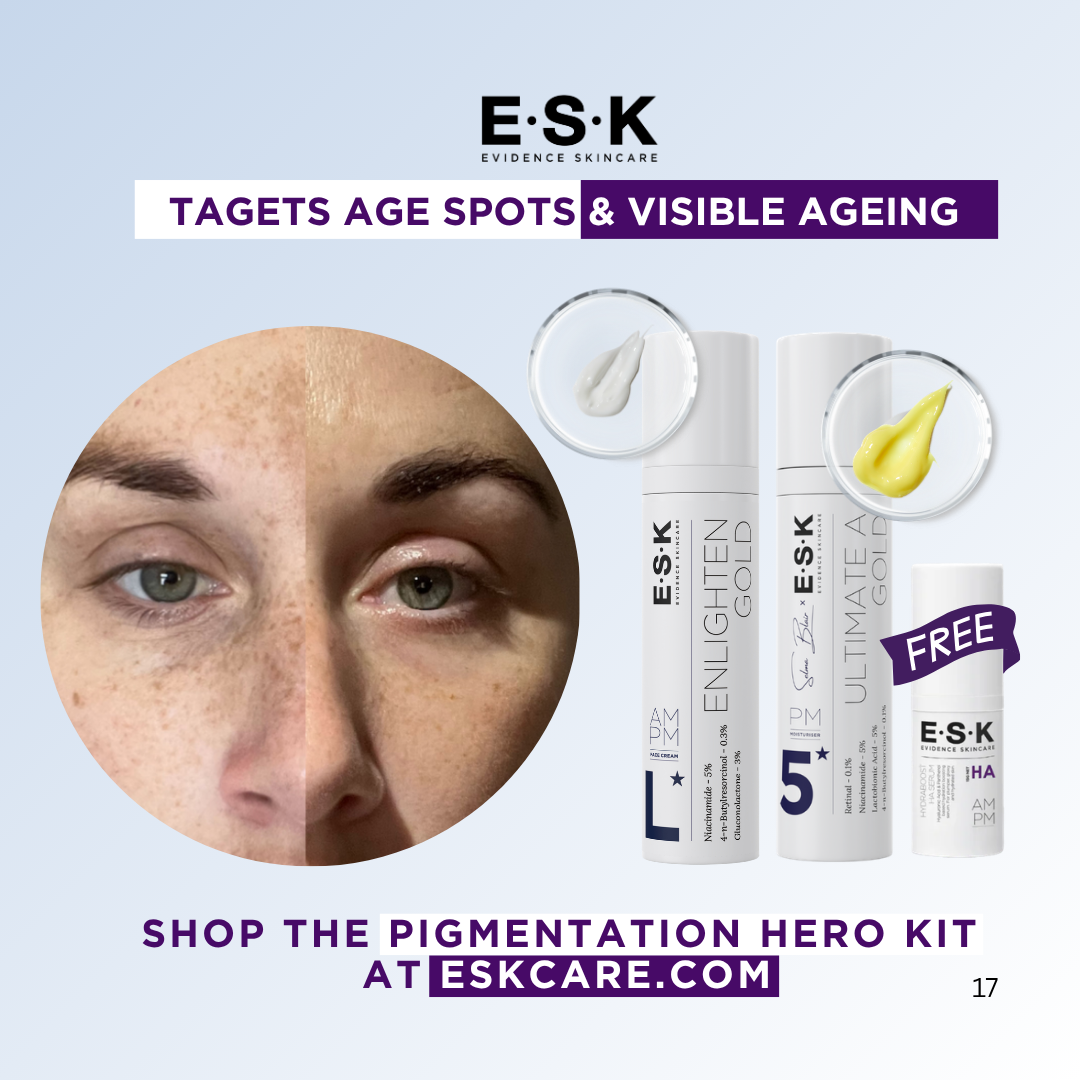 ESK  Evidence Skincare Facebook ad