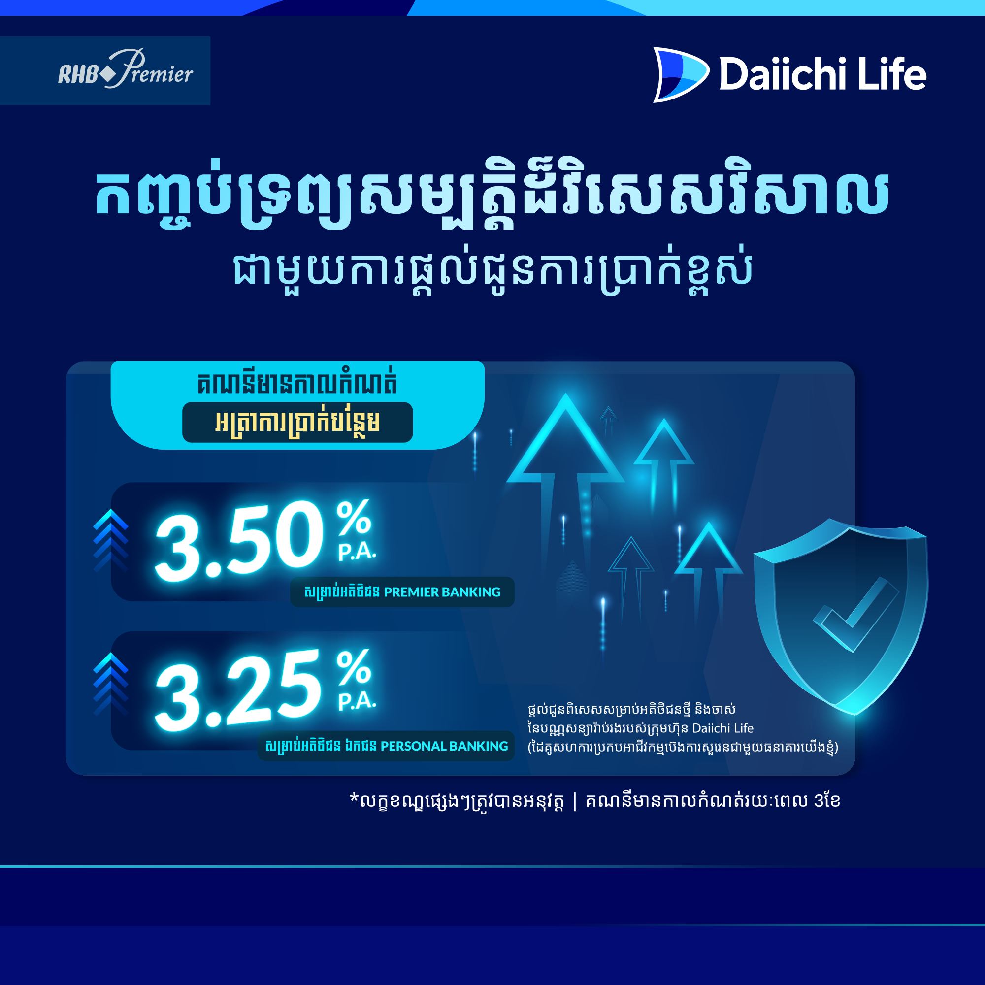 Daiichi Life Cambodia Facebook ad: ទទួលបានអត្ថប្រយោជន៍បន្ថែមពីកញ្ចប់សេវាកម្មហិរញ្ញវត្ថុ…