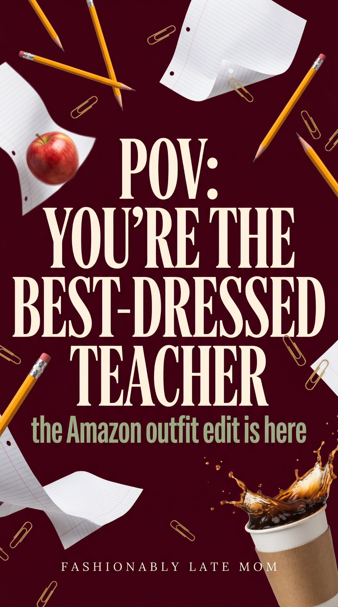 Fashionably Late Mom Facebook ad